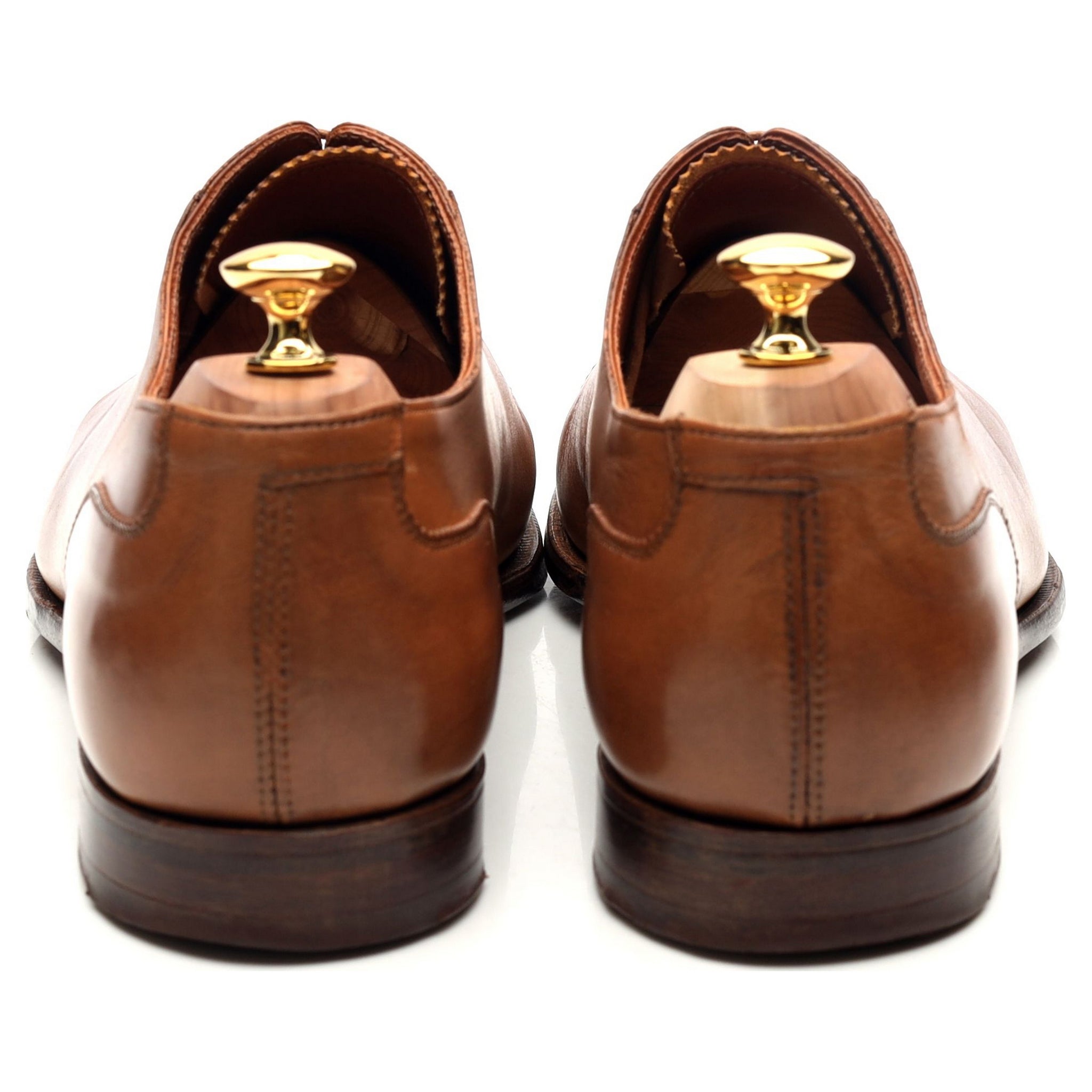 Crockett & Jones Egerton oxford cuir marron UK 11 patiné