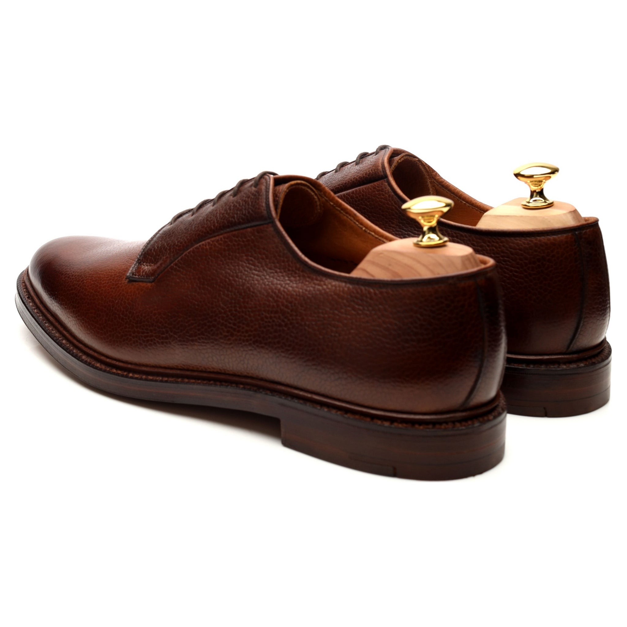 Crockett & Jones derby cuir marron UK 11 E grainé