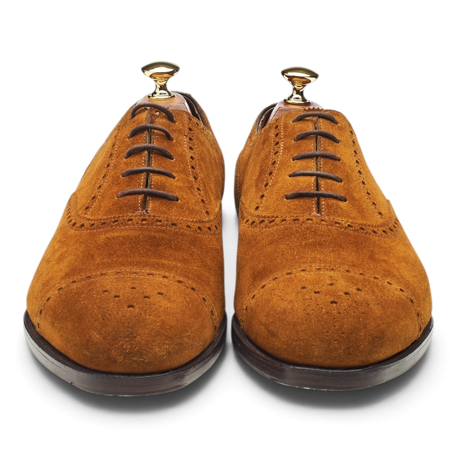 Edward Green Cadogan derbies daim marron UK 9.5