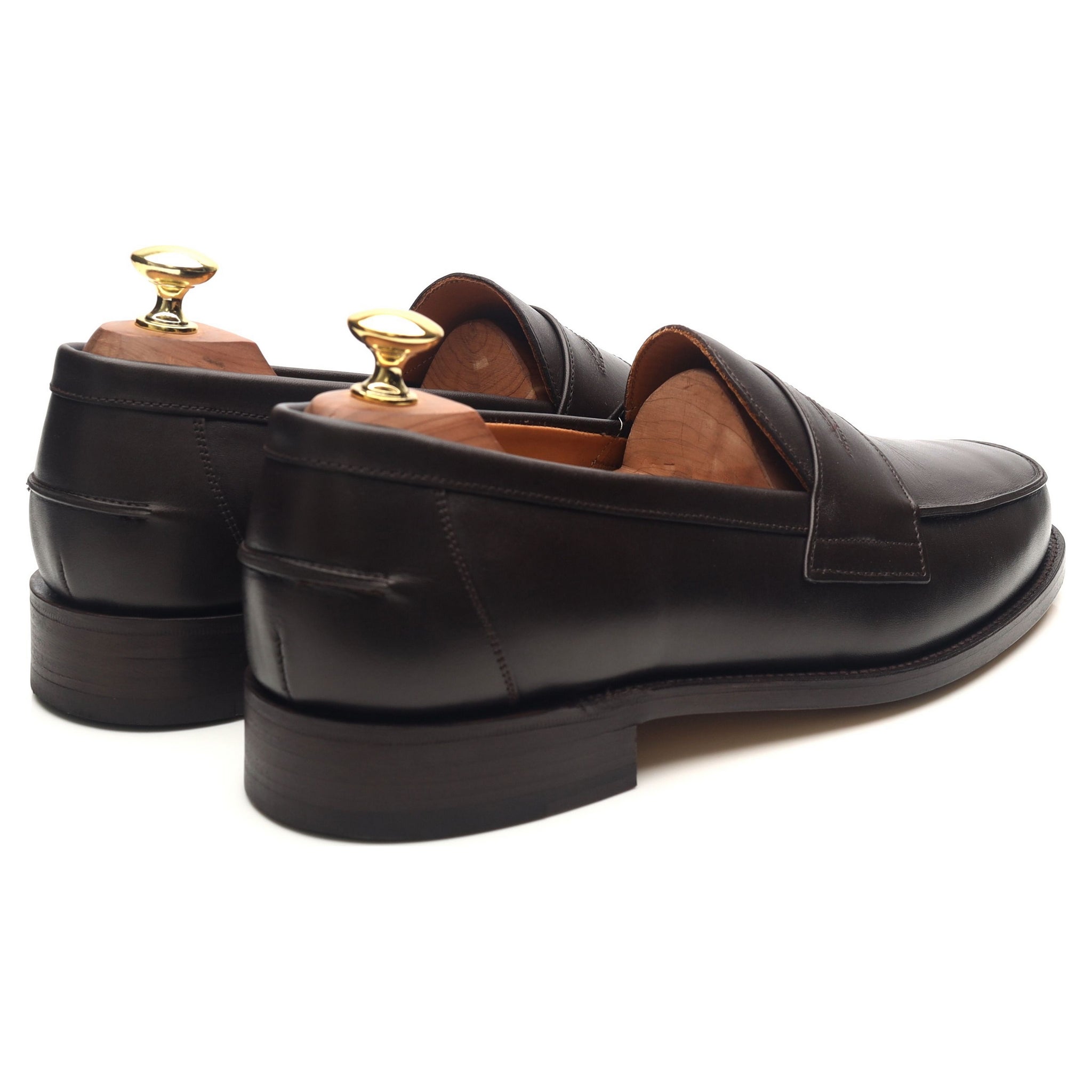 Sanders Madrid mocassins cuir marron foncé UK 8.5