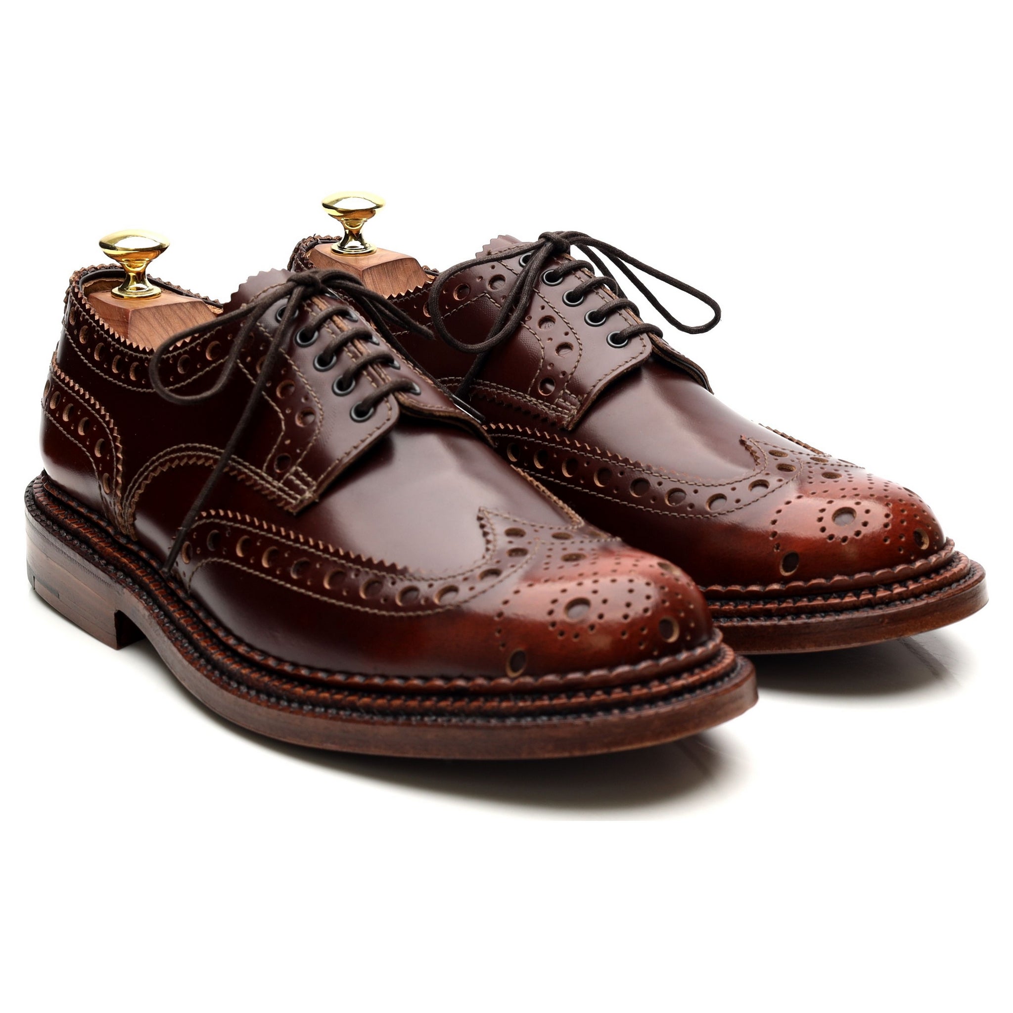 Grenson Archie derby cuir marron pointure UK 7