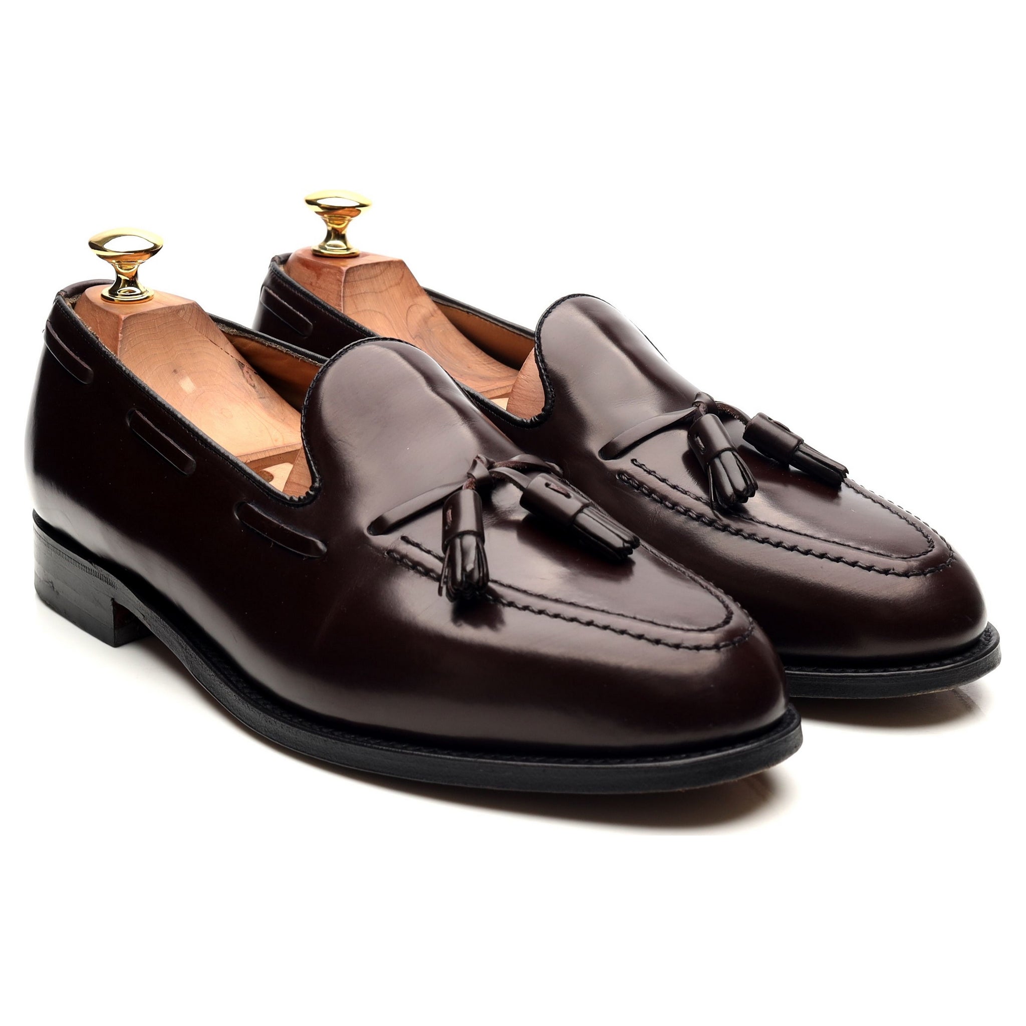 Shipton & Heneage Harrow mocassin cuir bordeaux UK 9