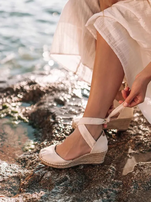 Toni Pons Julia espadrilles femme rubans crudo