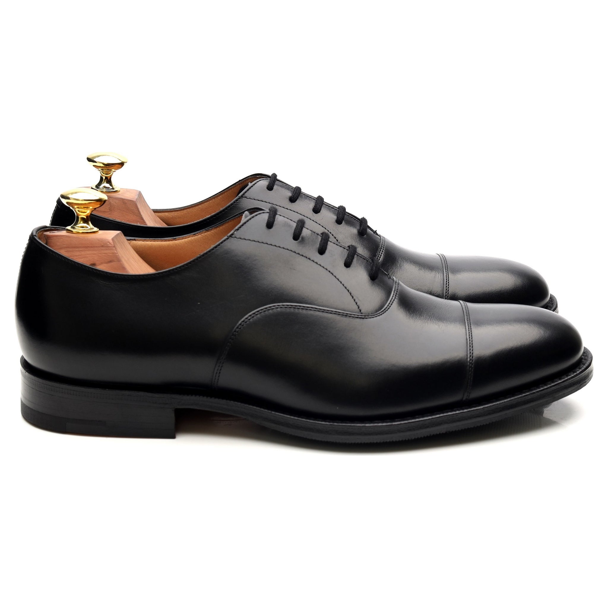 Church's Balmoral oxford cuir noir UK 7.5 bout droit