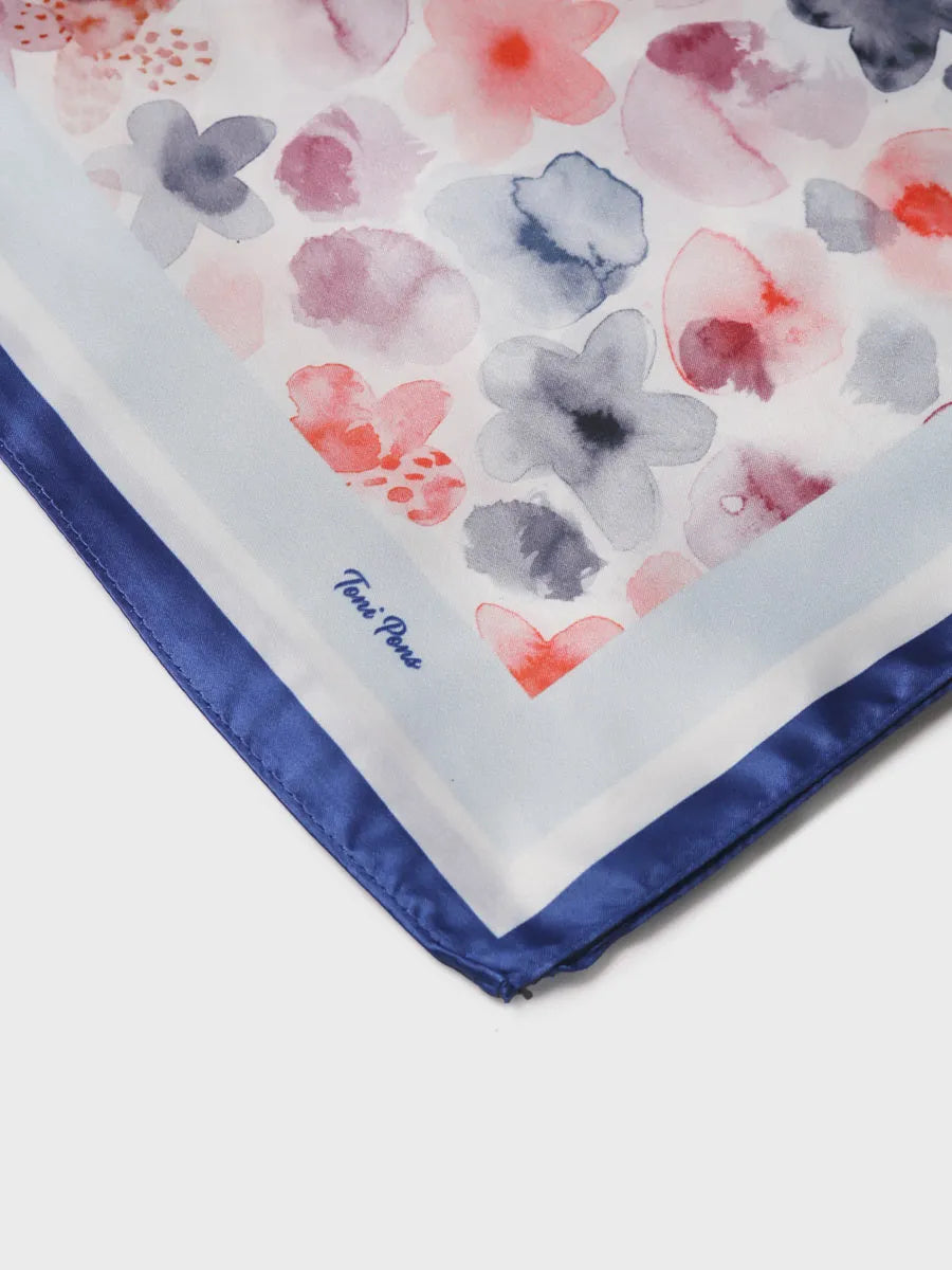 Toni Pons Faustina foulard carre fleurs taille unique