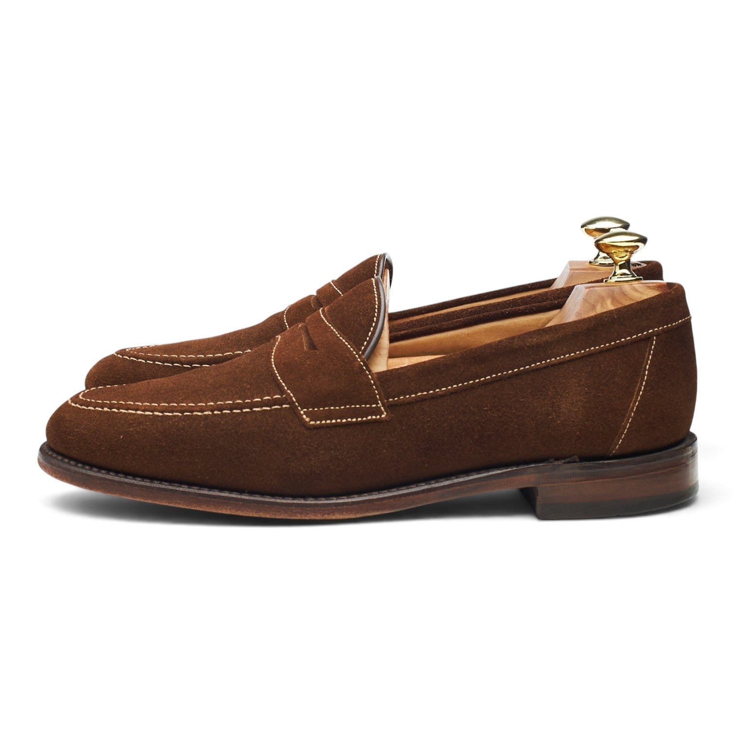 Loake Imperial mocassin daim marron tabac 7 UK