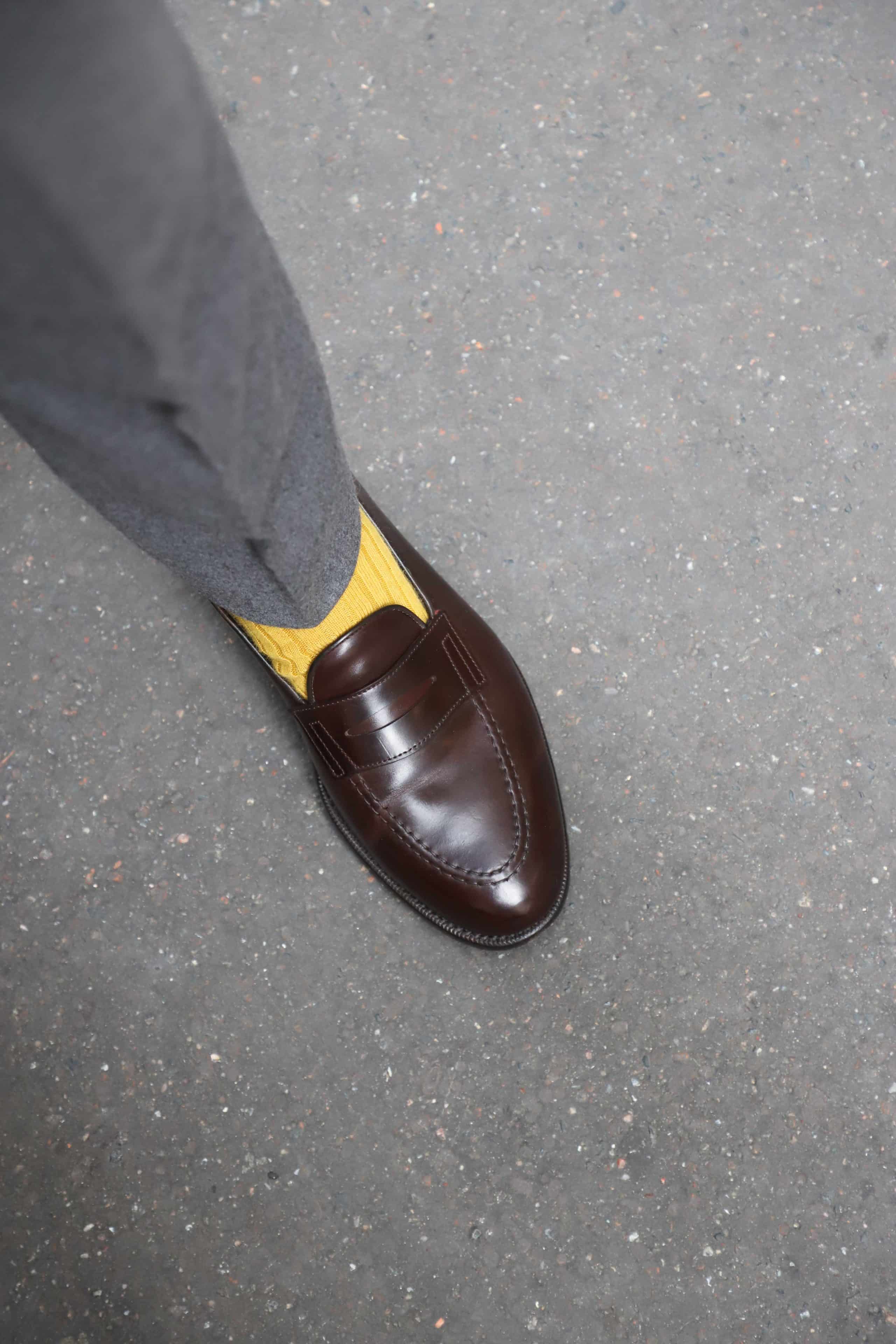 Malfroid Reserve Newport mocassins cordovan cuir