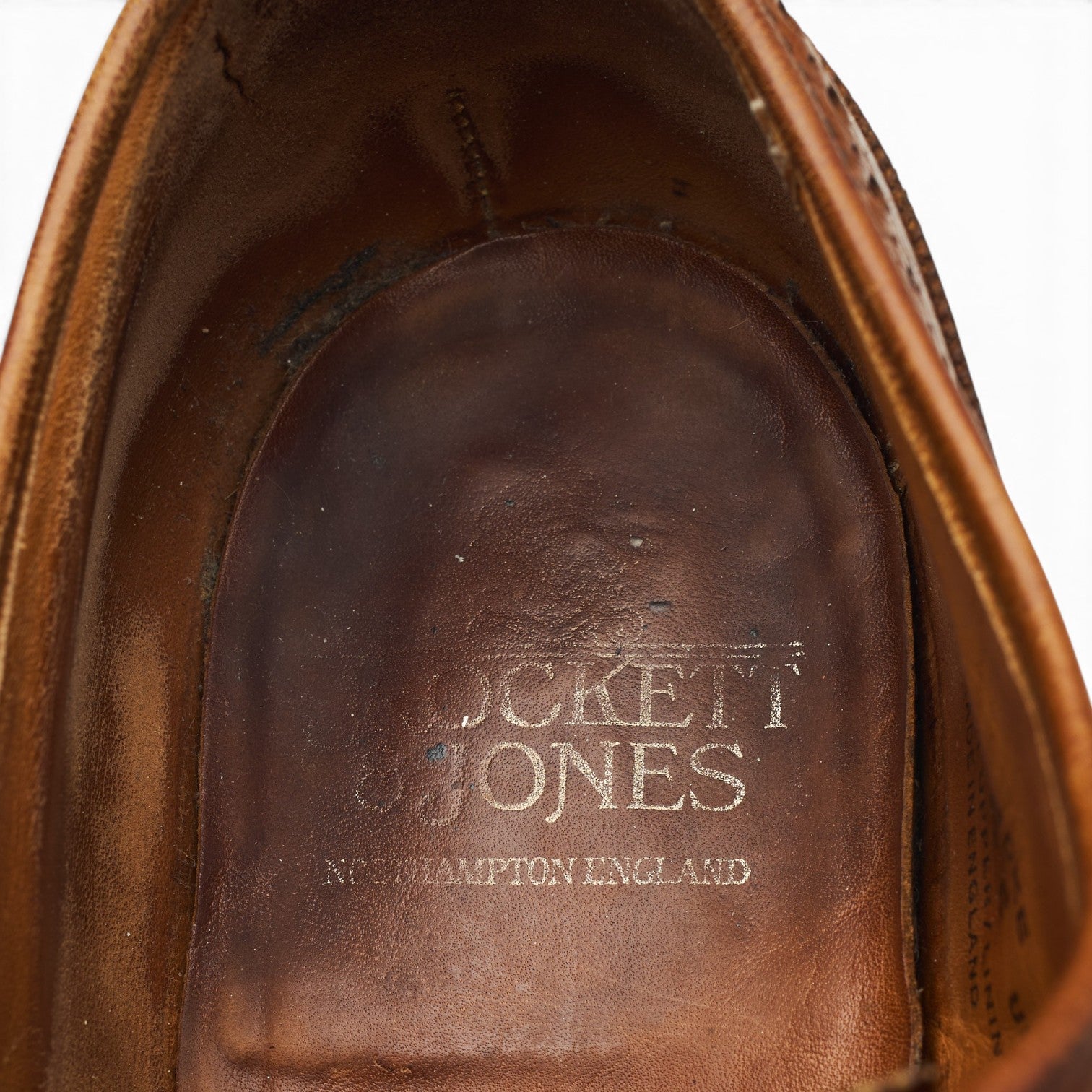 Crockett & Jones Pembroke derby cuir grain marron UK 8.5