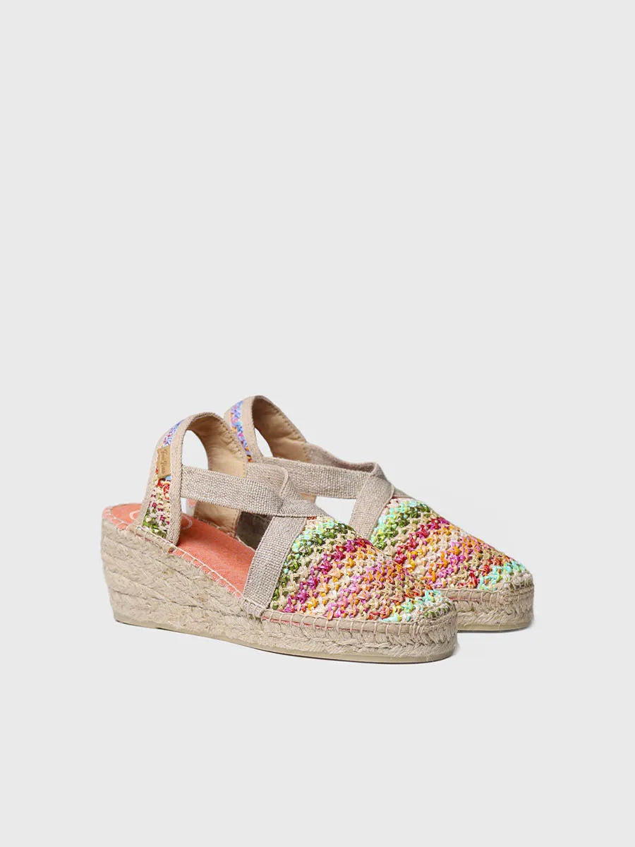 Toni Pons Terra-NZ espadrille femme multi raphia vegan