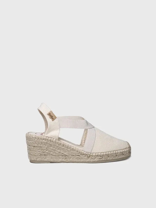 Toni Pons Ter espadrille femme compensée lin vegan