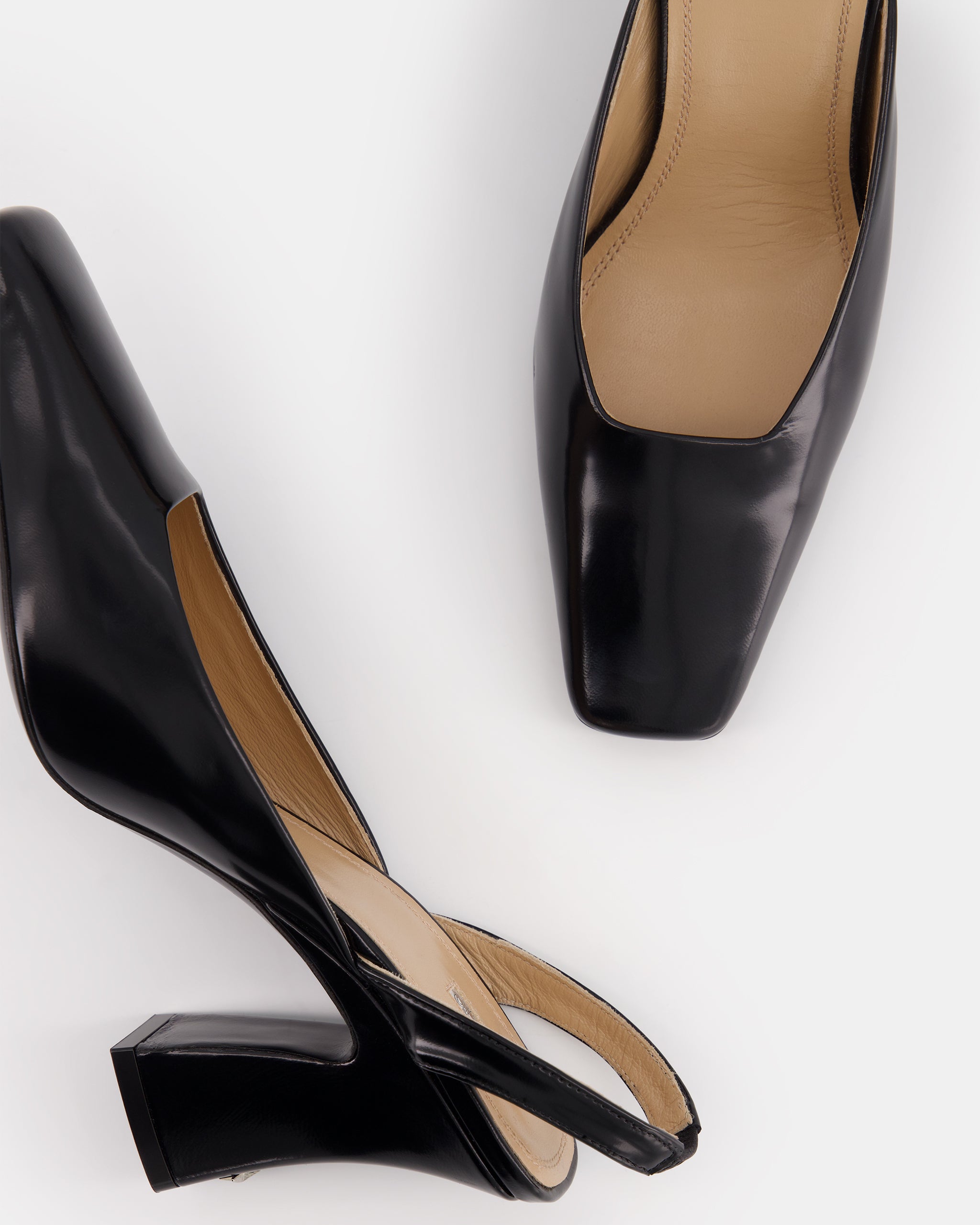 Nodaleto Iris escarpins cuir noir Black Glassed talon 9 cm