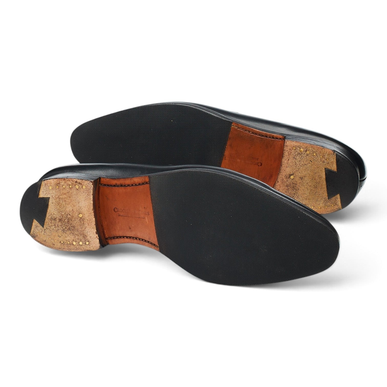 Crockett & Jones Bramwell mocassin cuir noir UK7 penny