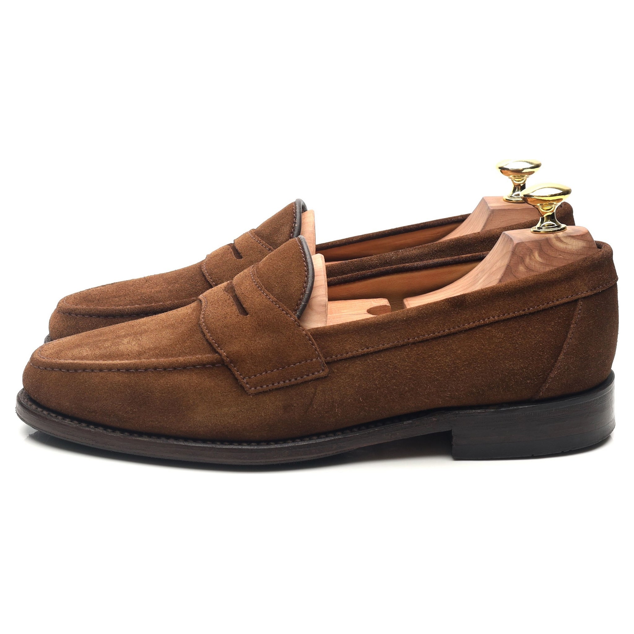 Loake Eton mocassins suède marron UK 7.5