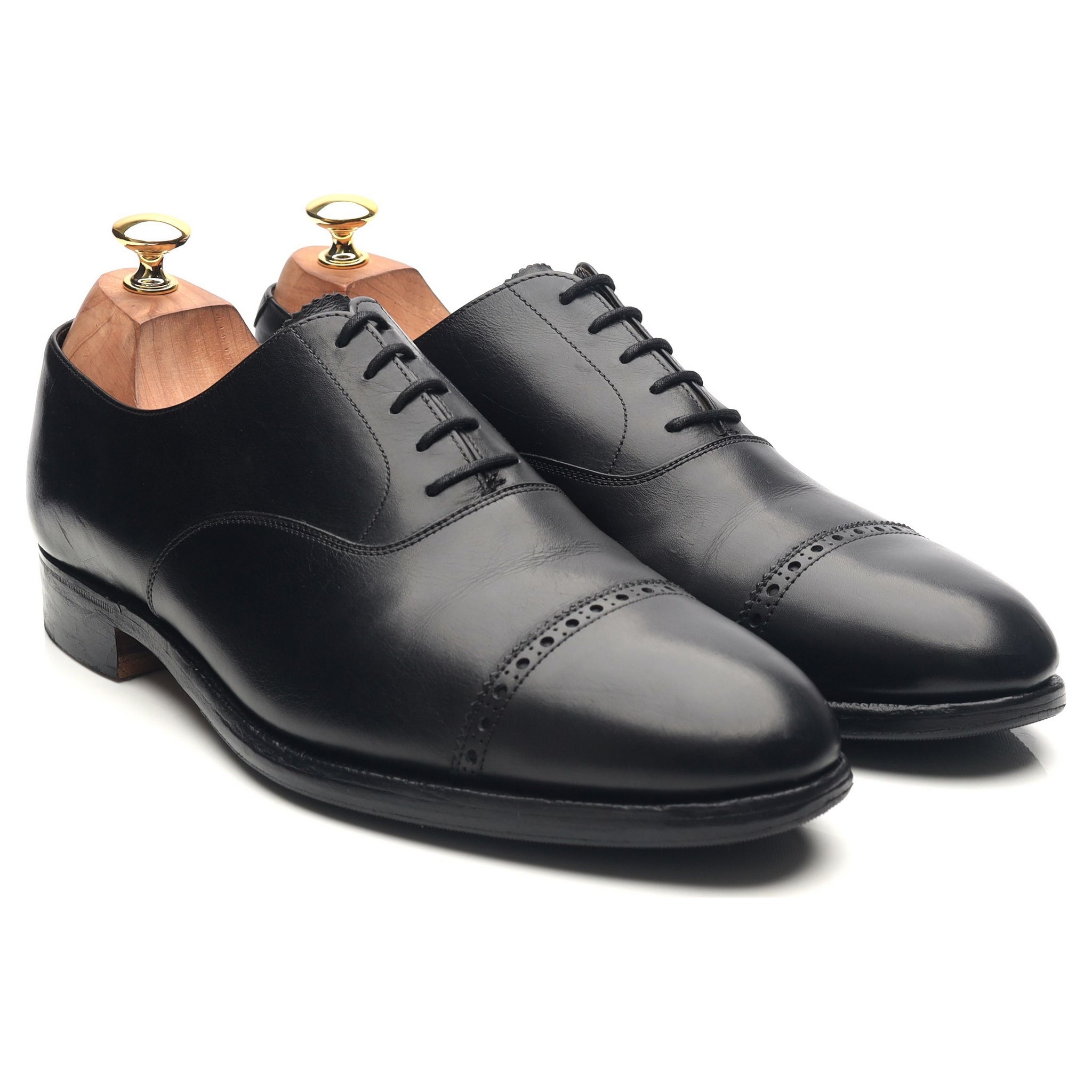 Gordon Scott Putney oxford cuir noir UK 10