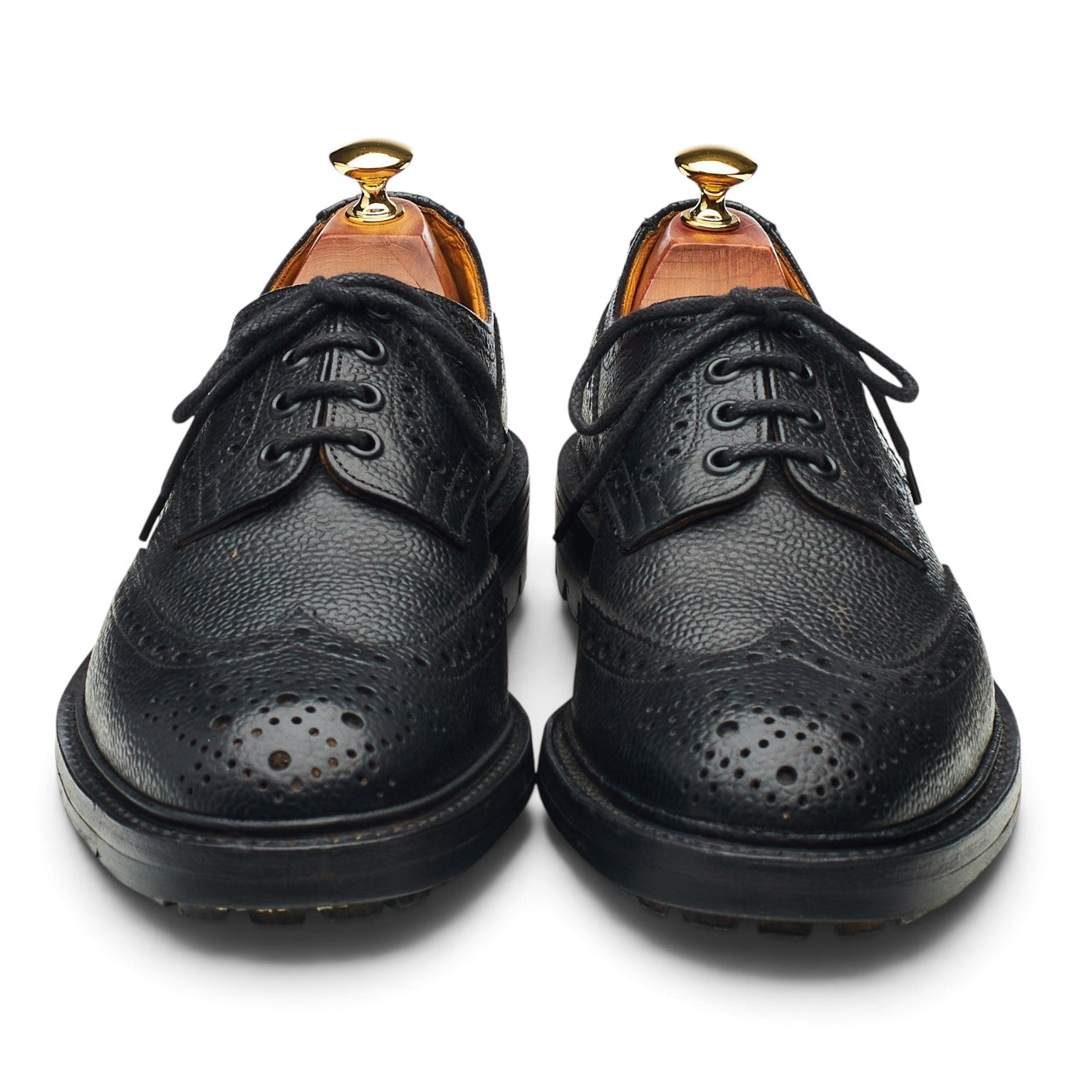 Tricker's Ilkley derby cuir grain noir UK 8.5