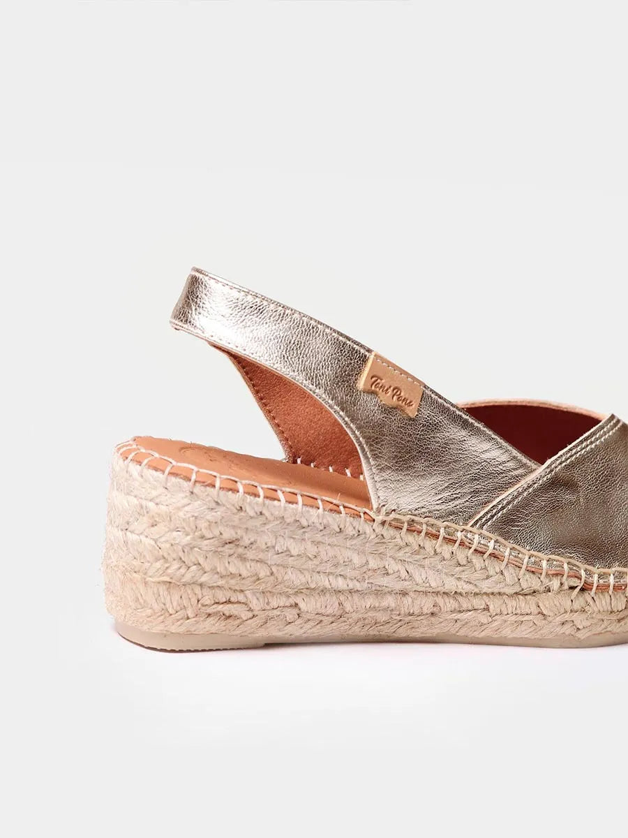 Toni Pons Bernia-P espadrille cuir lisse compensée 5 cm