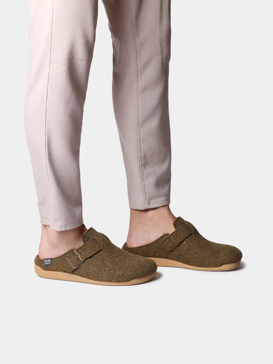 Toni Pons Norton-FP mules homme feutre à boucle 3 cm