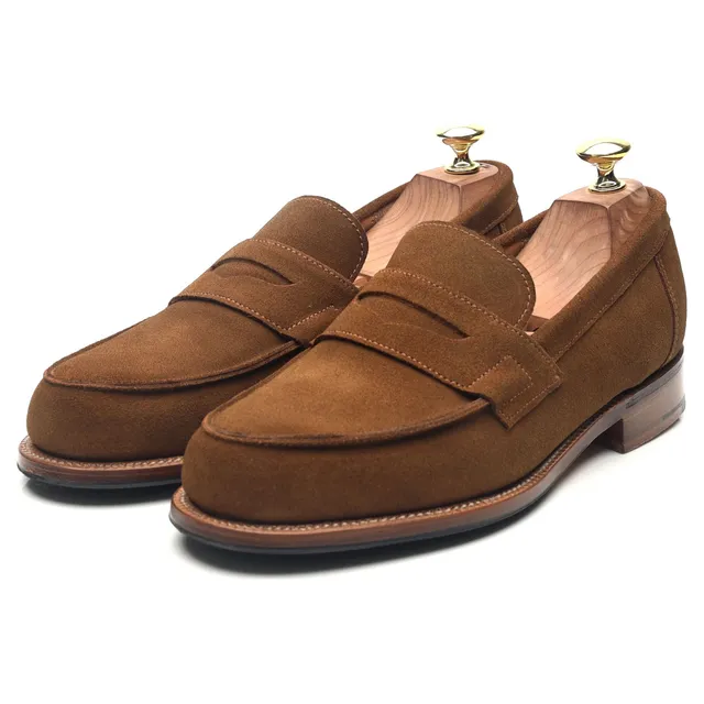 Grenson Epsom mocassin daim marron pointure UK 7