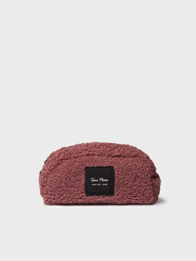TONI PONS DUBBI trousse de toilette en sherpa taupe