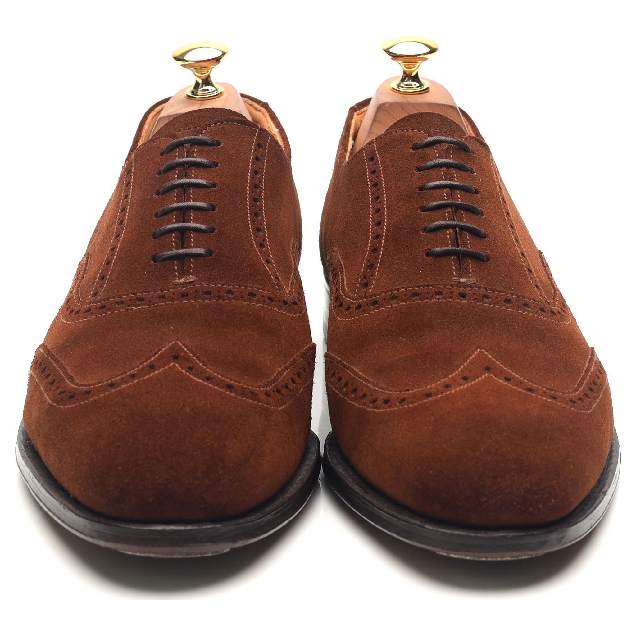 Grenson Vintage Brogues oxfords daim marron 10,5 UK