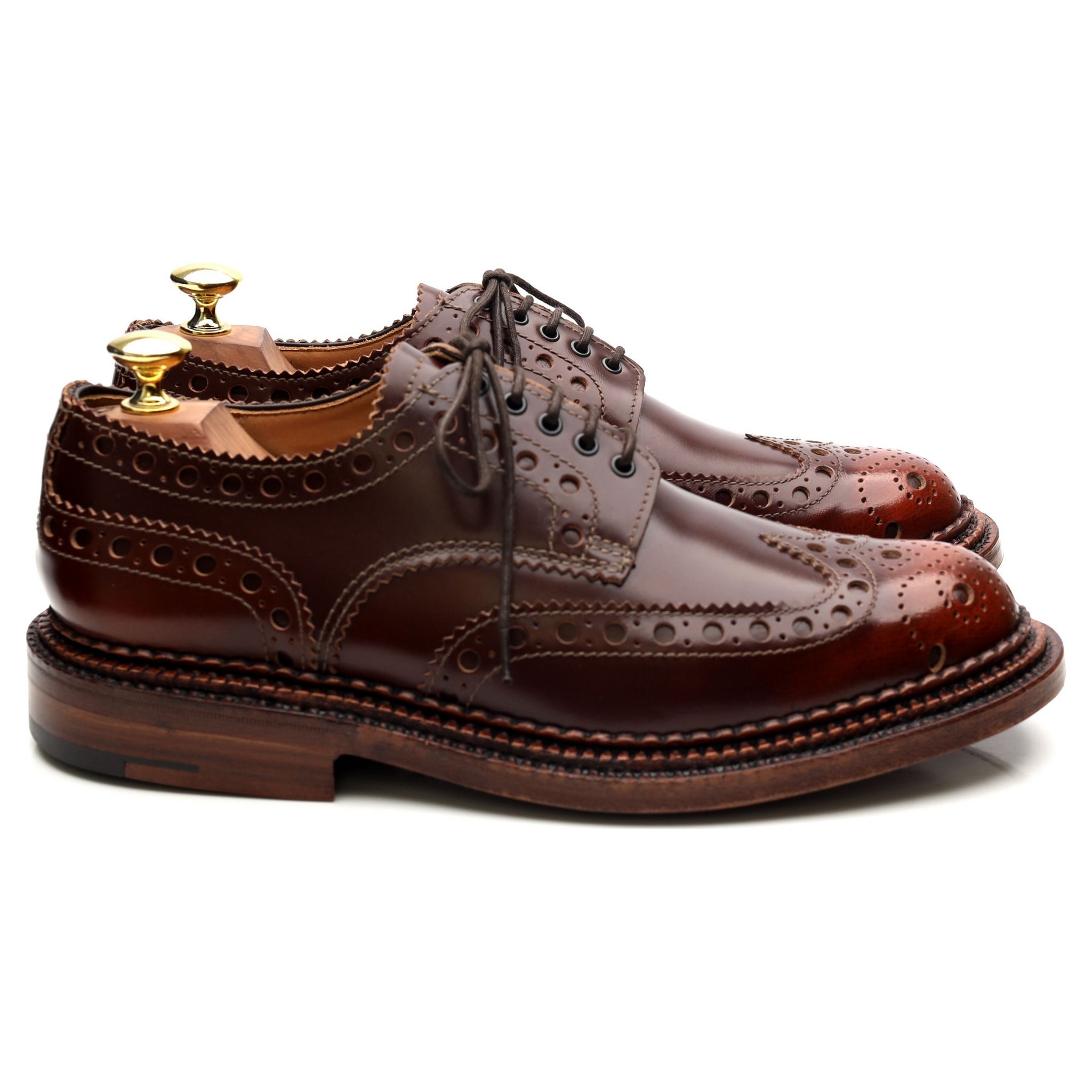 Grenson Archie derby cuir marron pointure UK 7