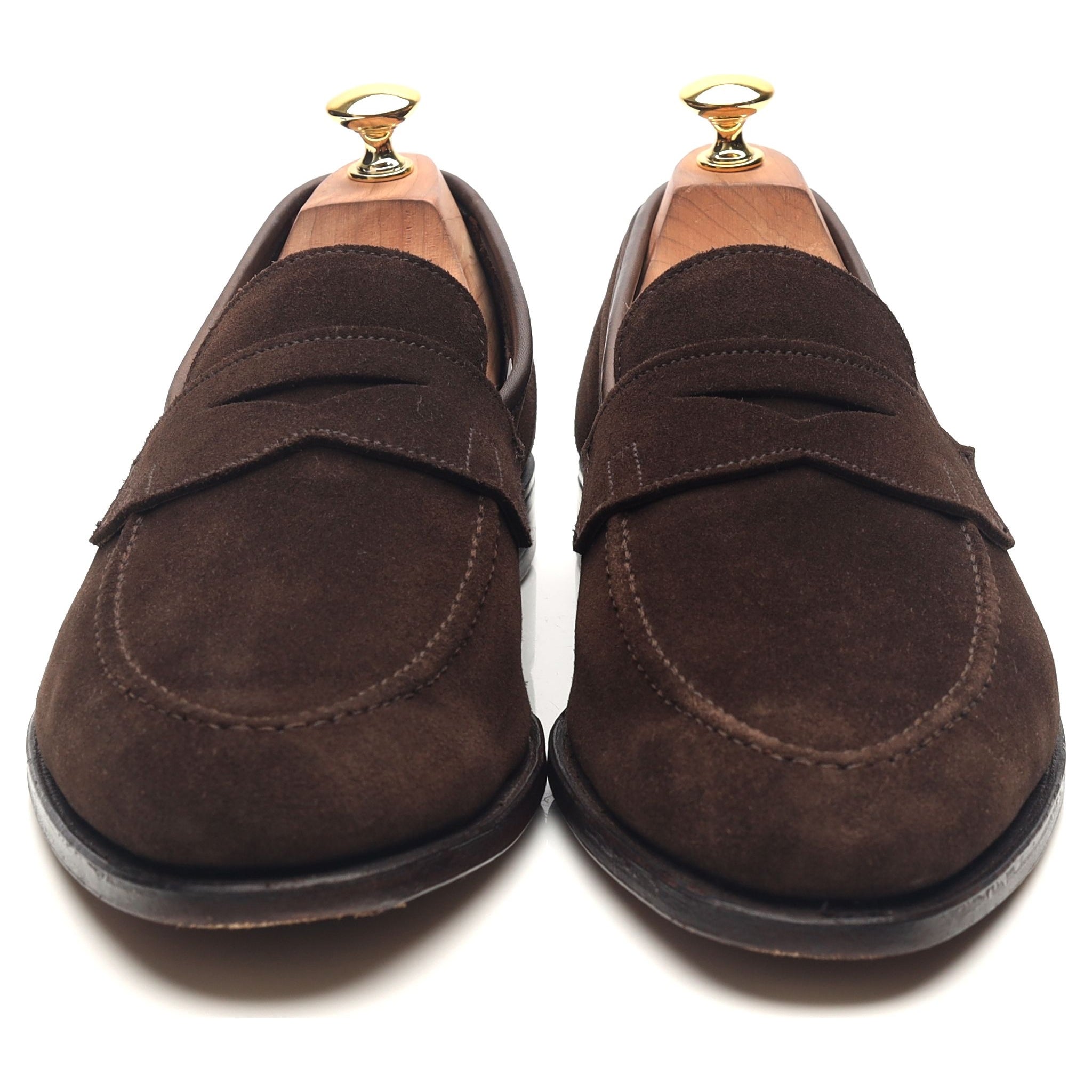 Crockett & Jones Teign mocassins daim marron 10 UK