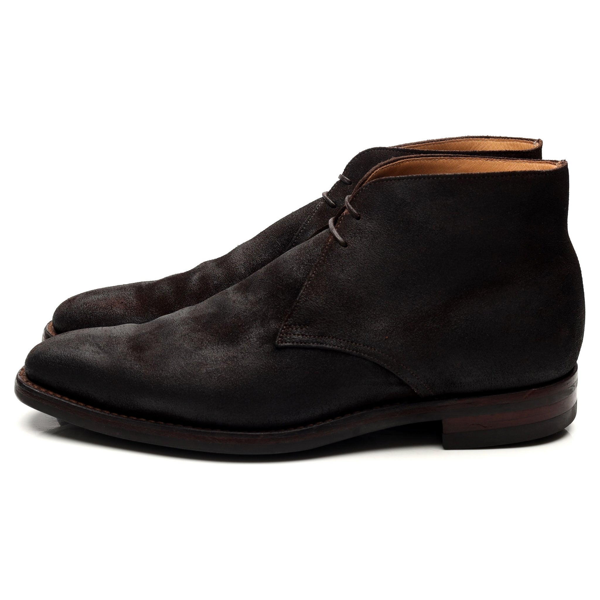 Crockett & Jones Tetbury bottes chukka daim marron UK 7