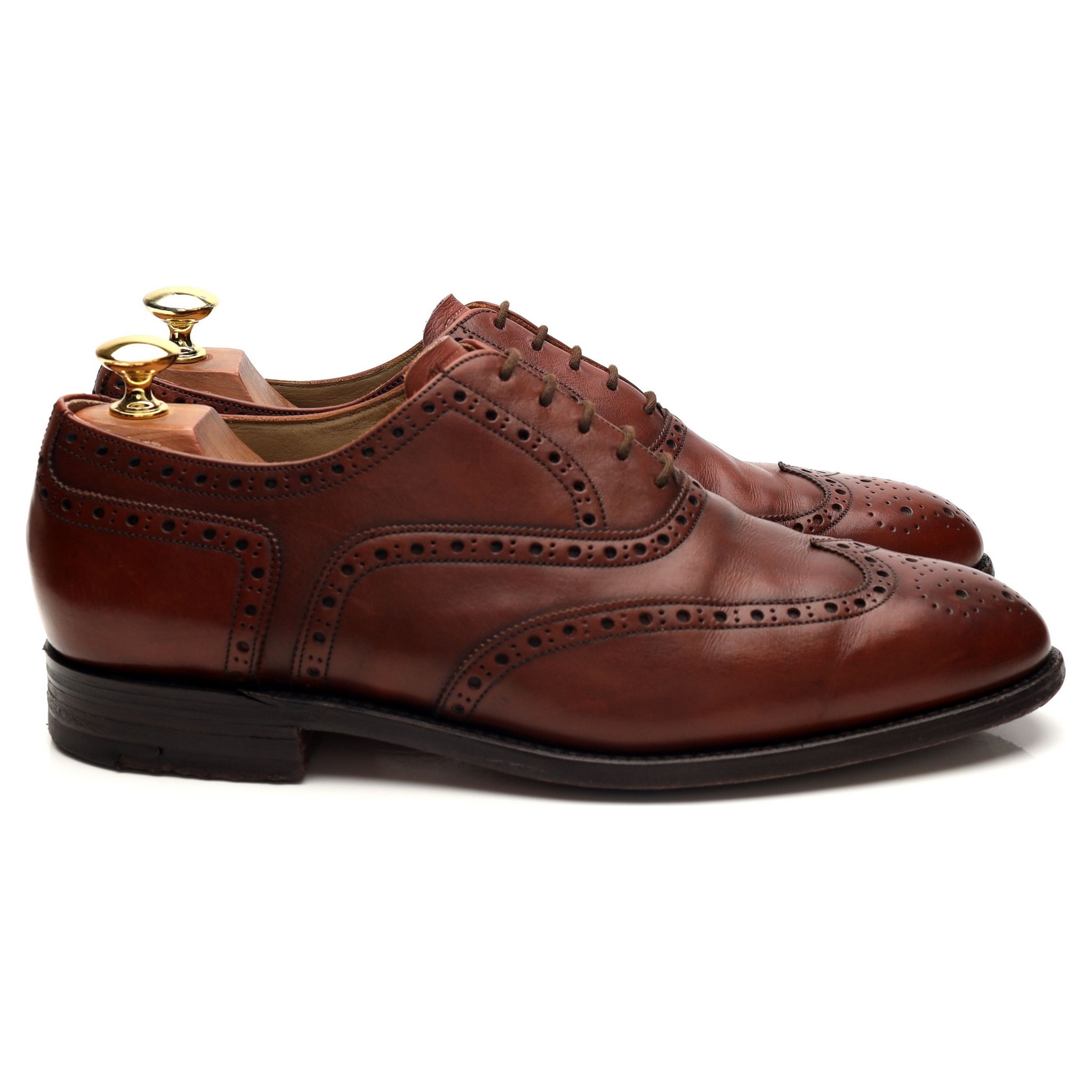 Barker 682326 oxford brogue cuir marron clair UK 8