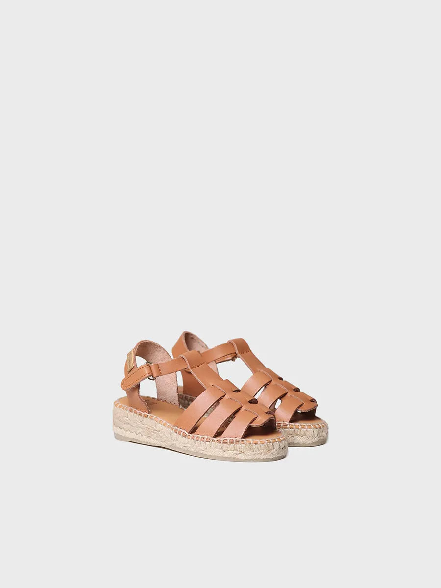 Toni Pons Elma sandales fille cuir tan