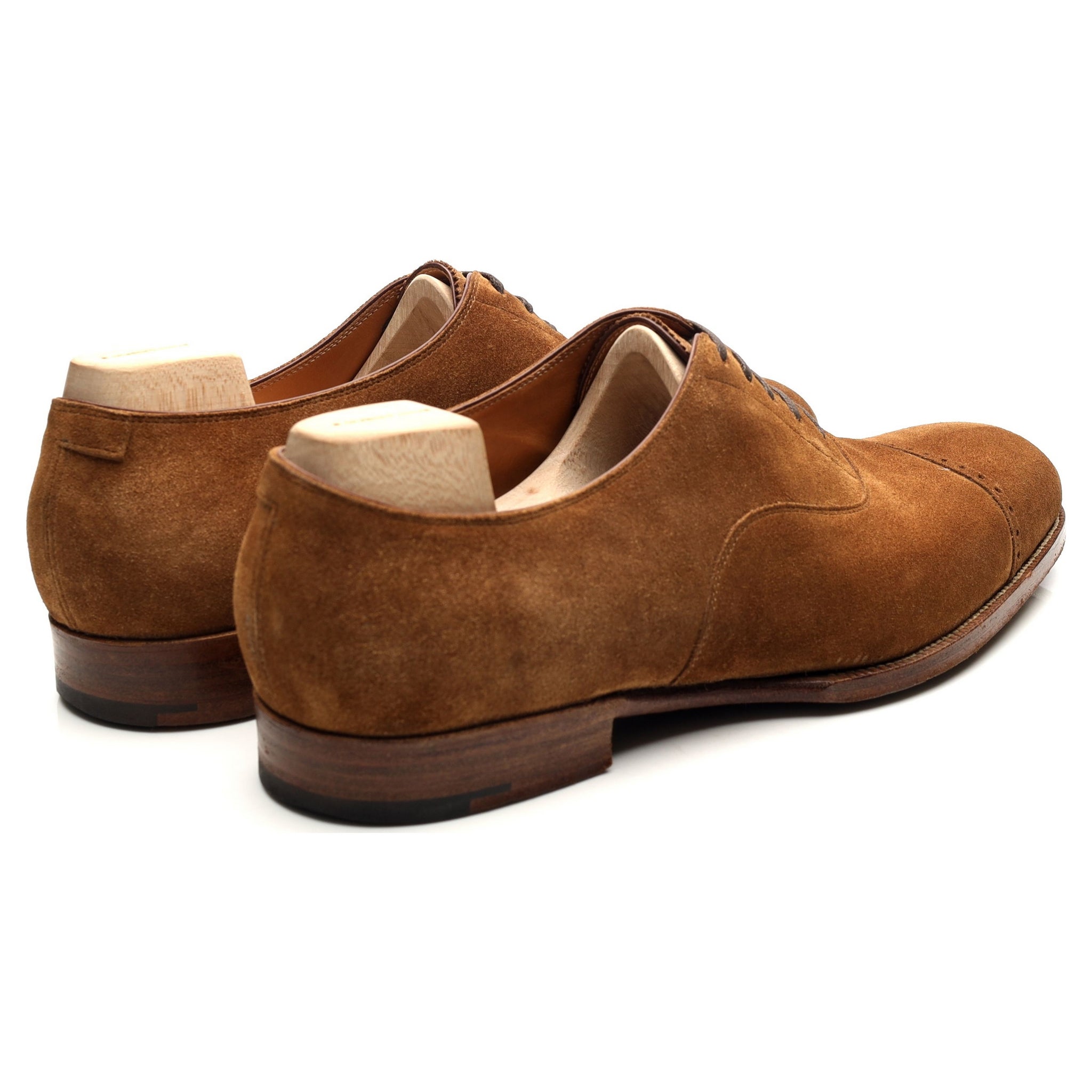 Drake's richelieu demi-brogue daim marron pointure 10 UK