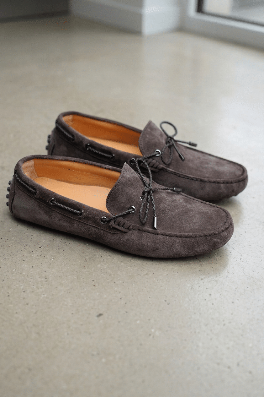 Malfroid Driver mocassin picots cuir semelle souple