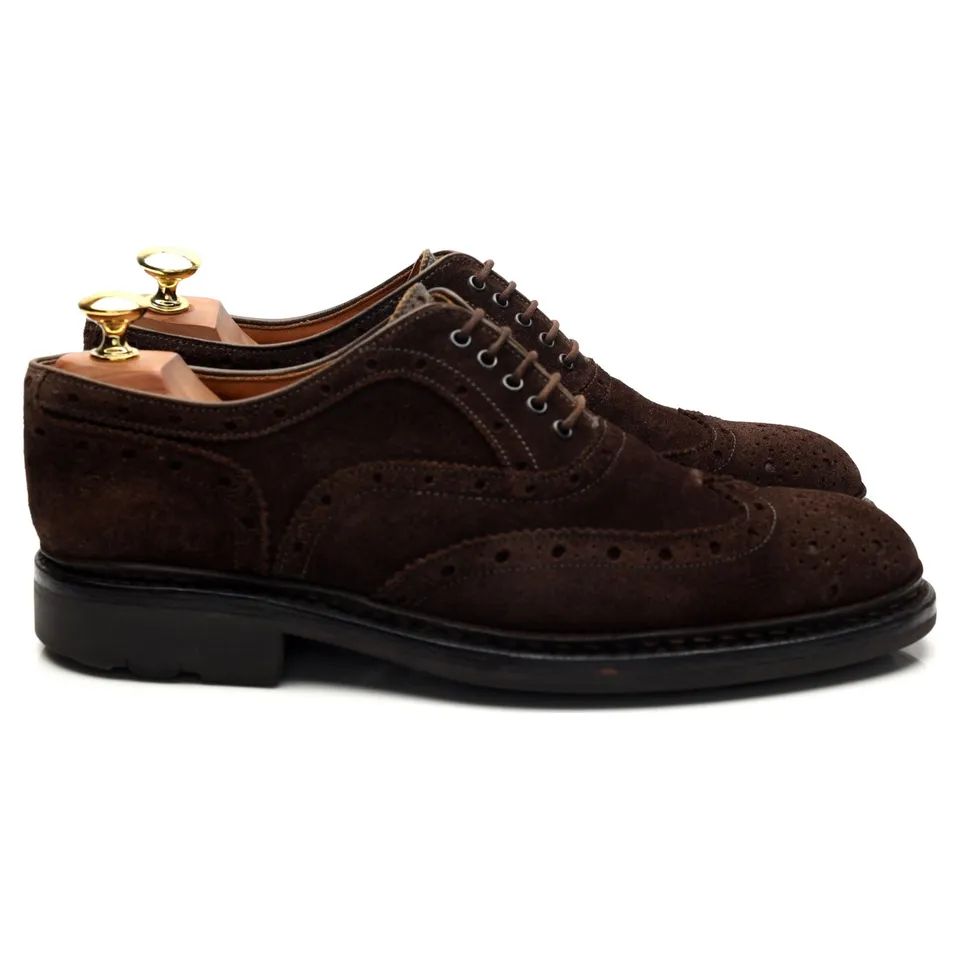 Heschung Owen oxford brogues daim marron pointure 7 UK