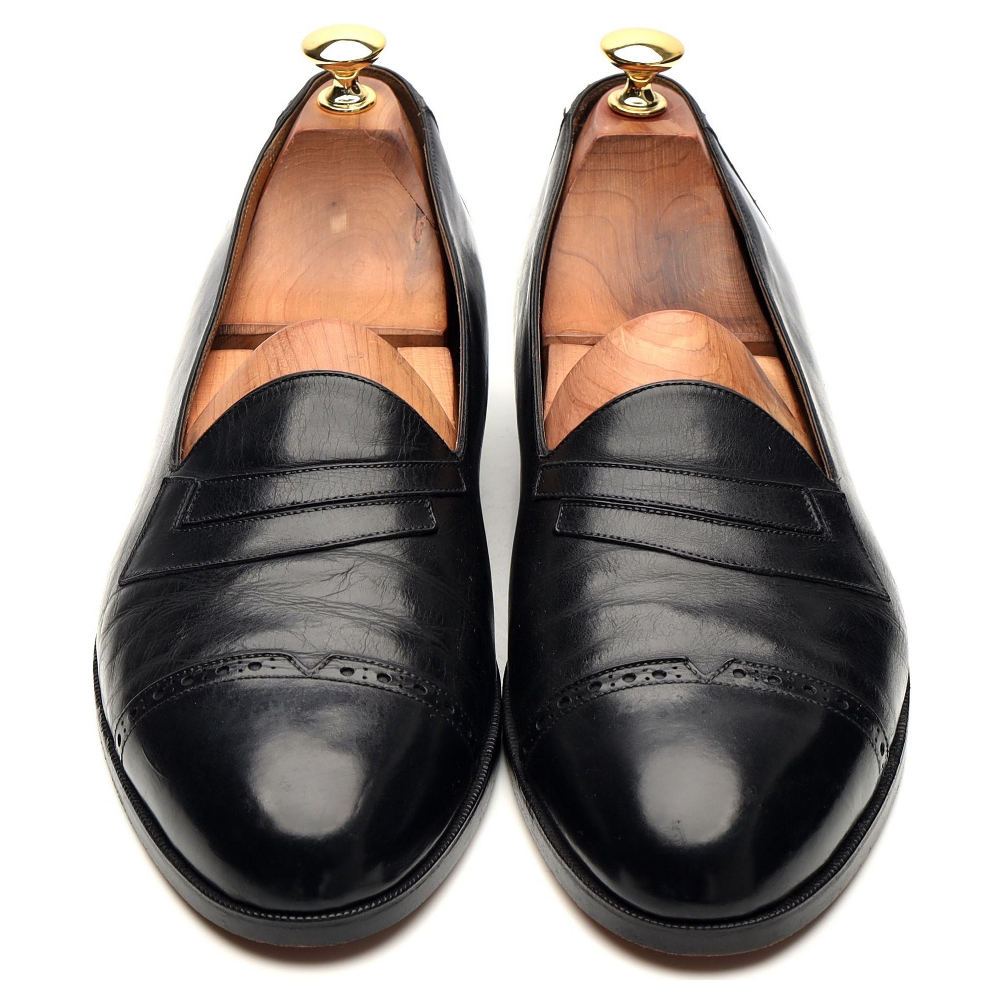 Edward Green mocassin cuir noir UK 9,5