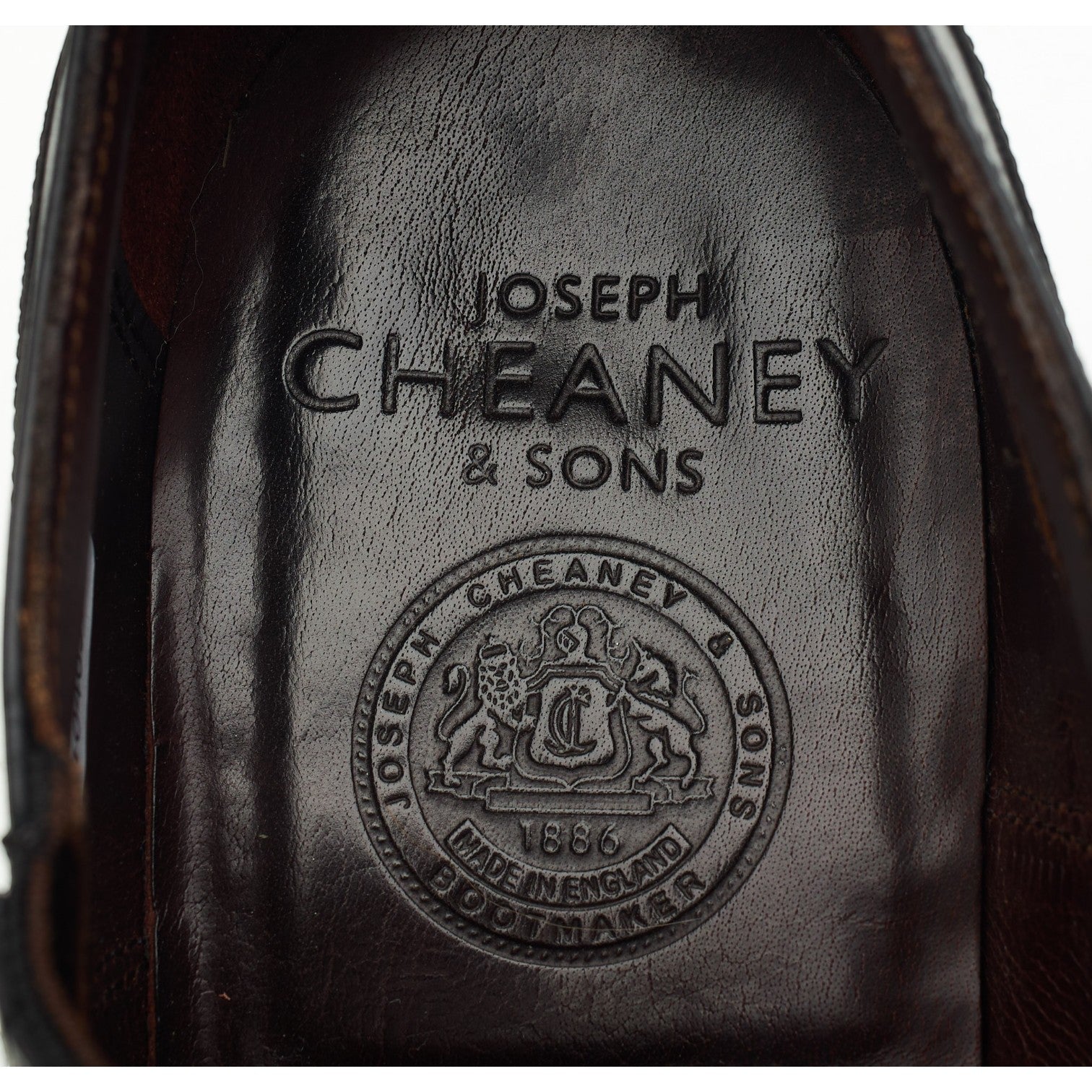 Cheaney Imperial Clarence mocassins cuir noir 8.5 UK