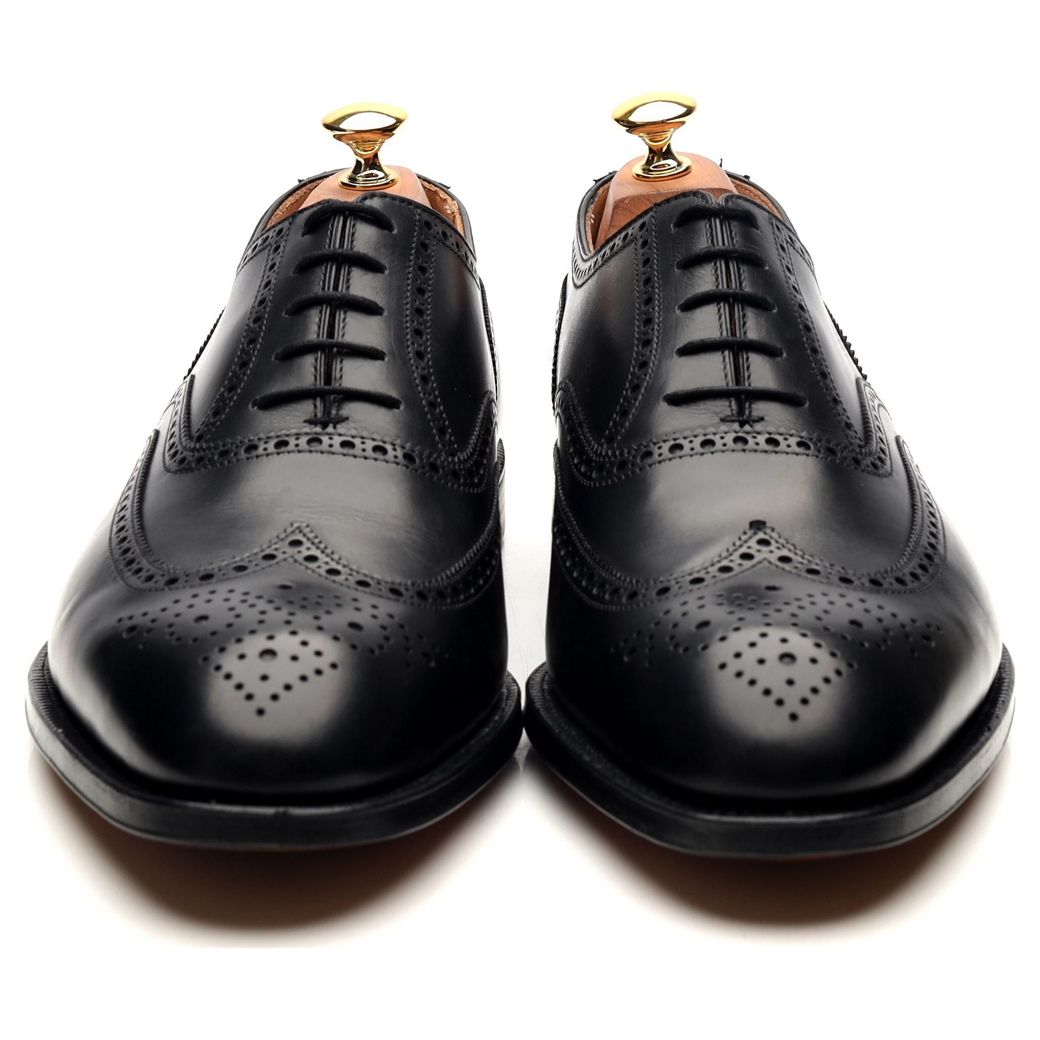 Henry Maxwell oxford brogue cuir noir pointure UK 10.5