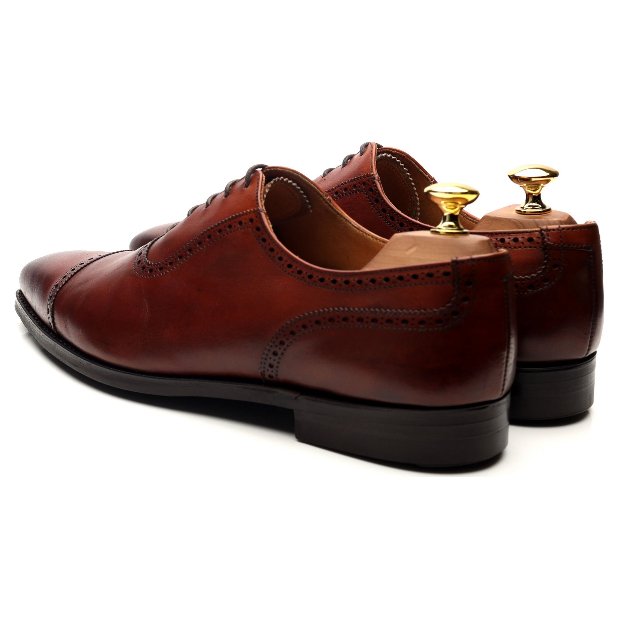 Crockett & Jones Westbourne richelieu cuir marron 8.5