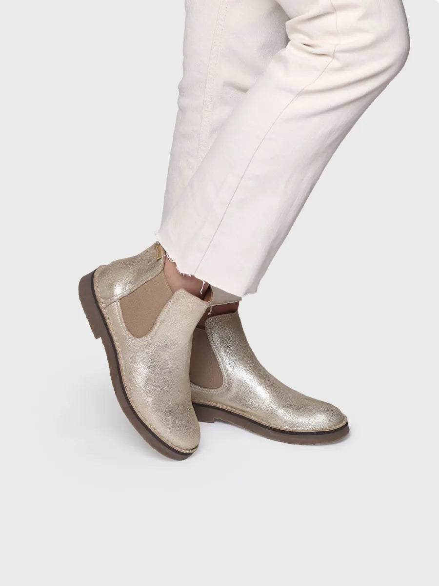 Toni Pons Isa-PL bottines femme cuir argenté