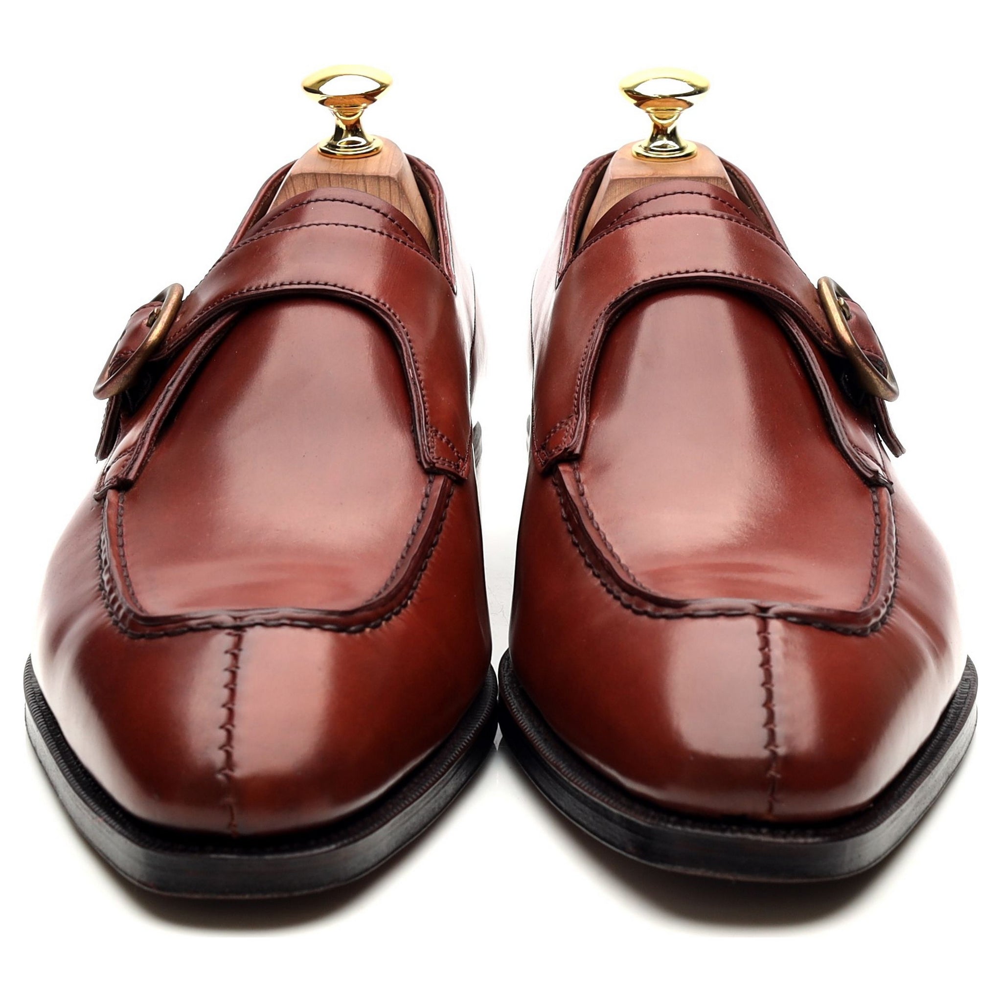 Carmina 80180 Monk Cuir Cordovan Rouge UK 8.5