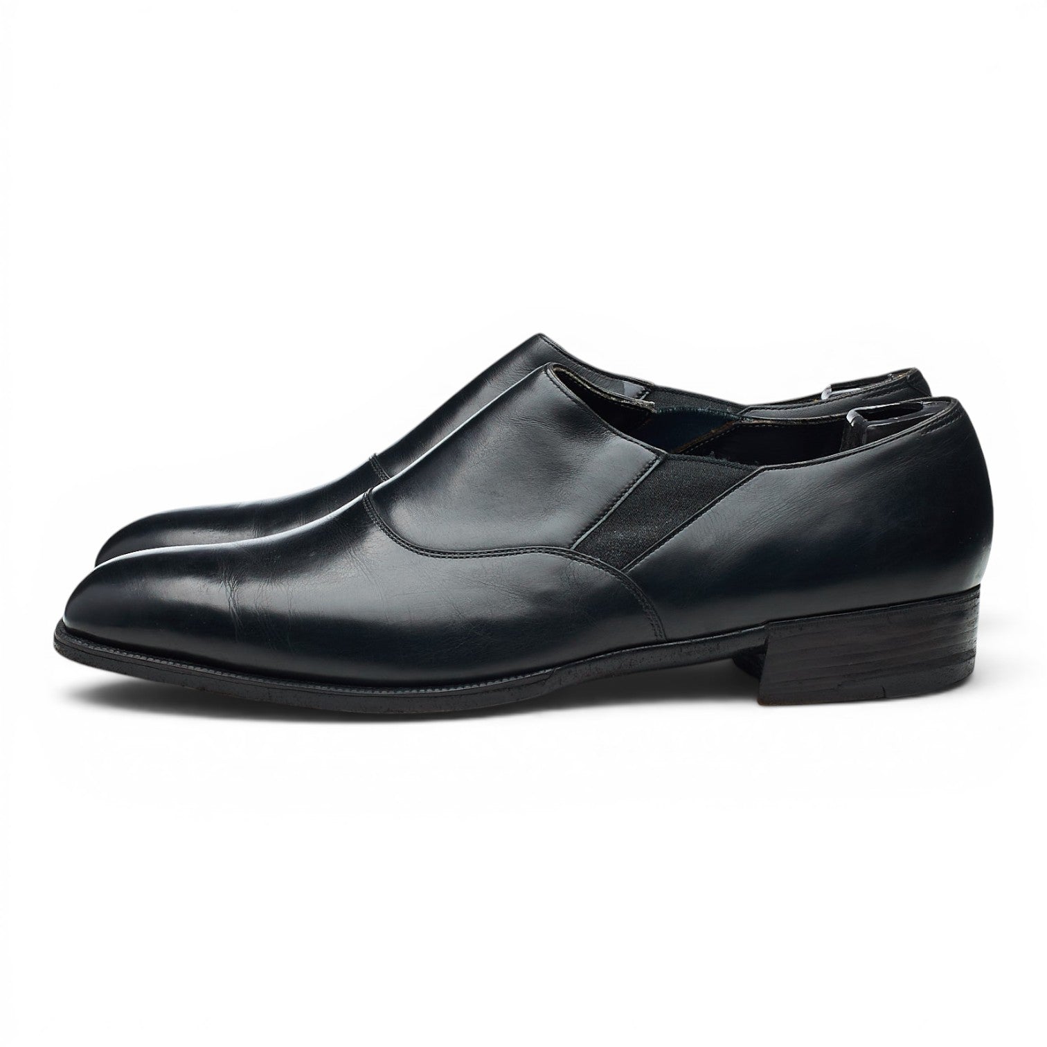 George Cleverley Lazyman mocassin cuir noir pointure UK 6.5