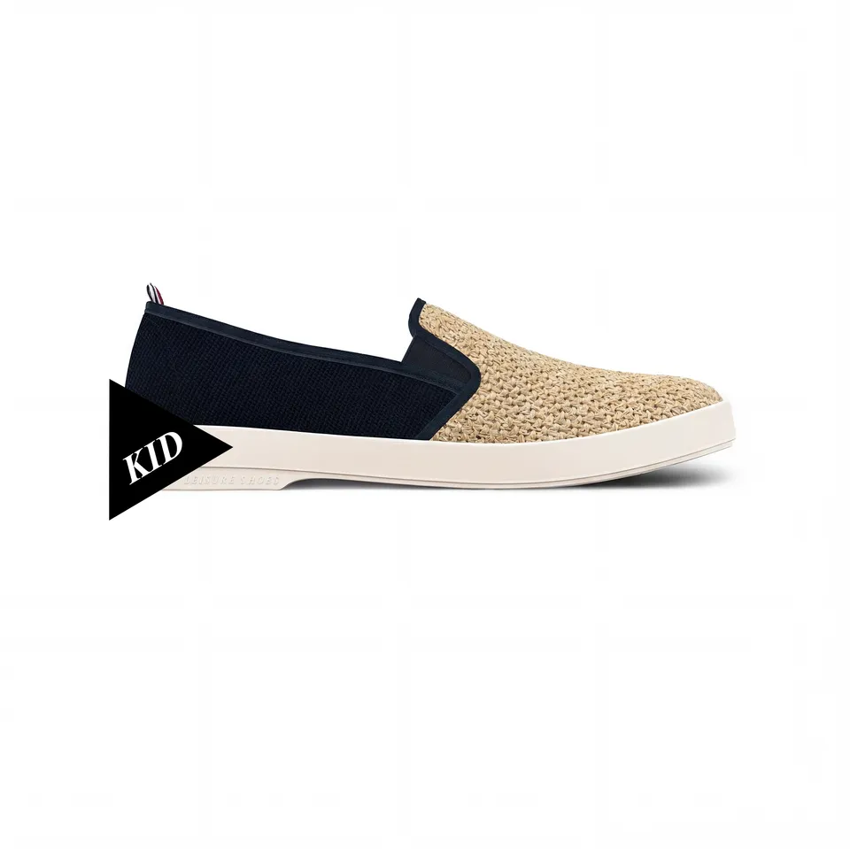 Rivieras Classic Enfant Nudude espadrilles marine raphia