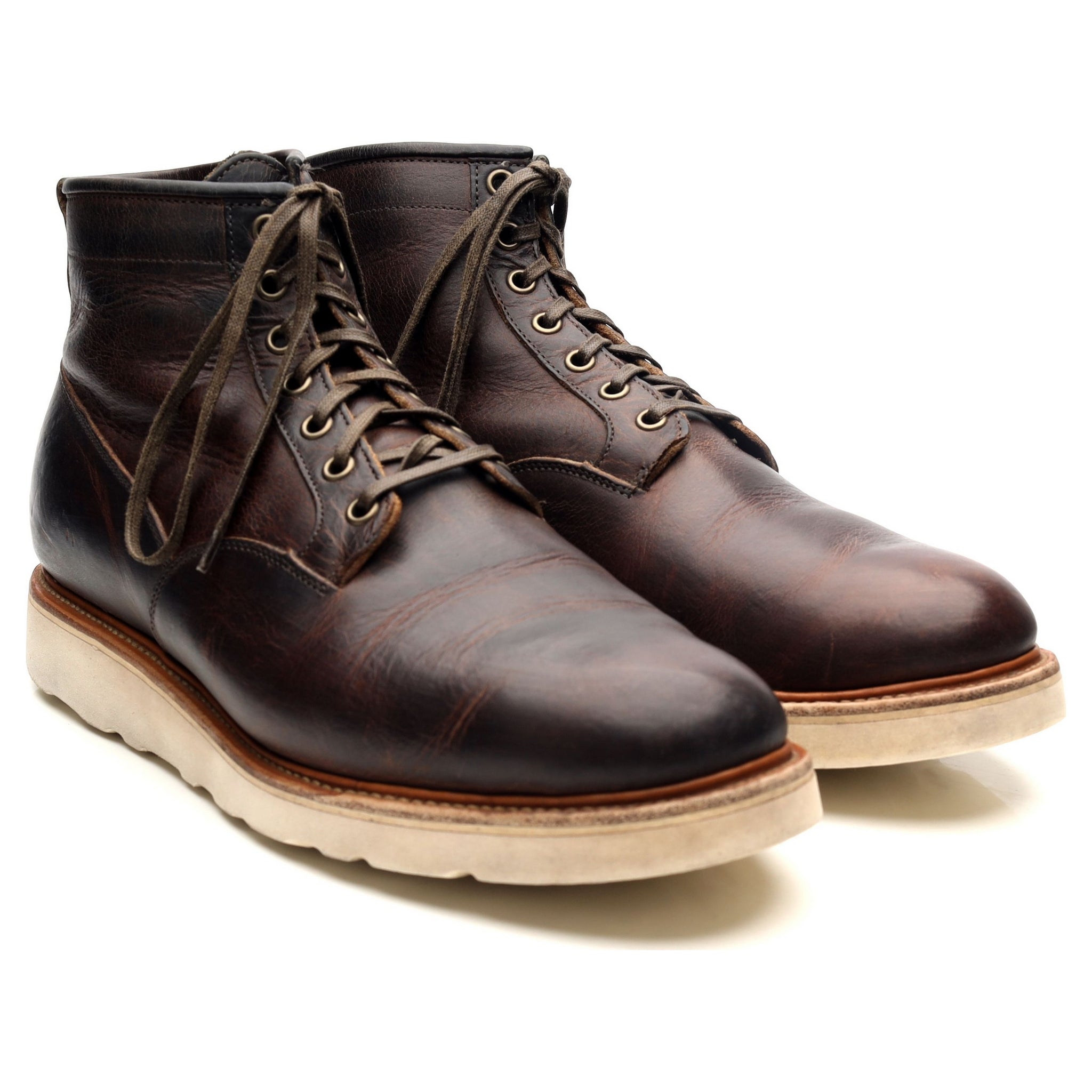 Viberg Service Boots cuir marron UK 10