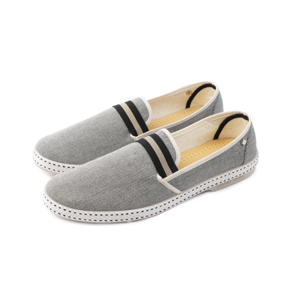 Rivieras Classic College Toile Blackish Espadrilles Gris