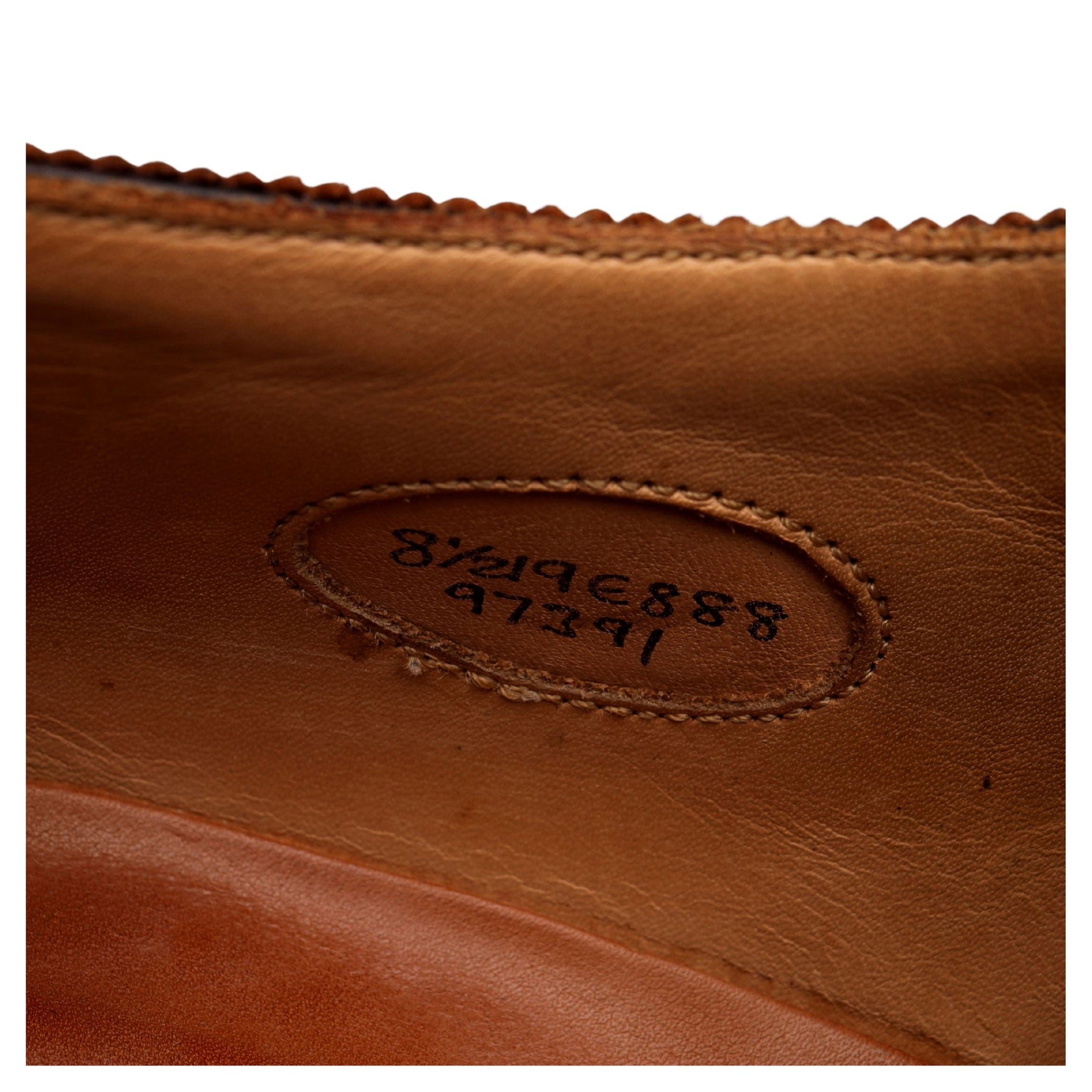 Ralph Lauren Purple Label derby cuir marron blanc 8,5