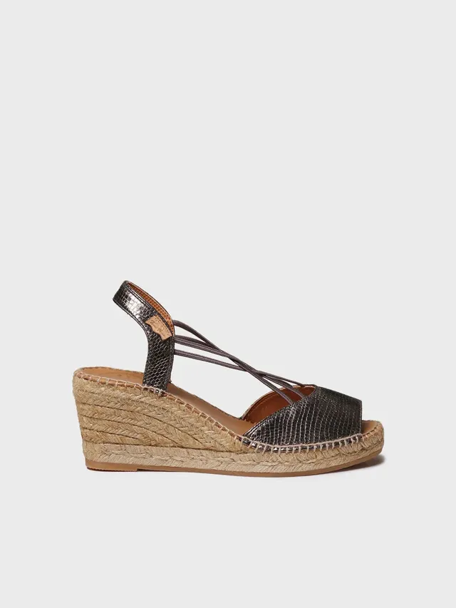 Toni Pons Sabina-CA espadrille compensée cuir femme