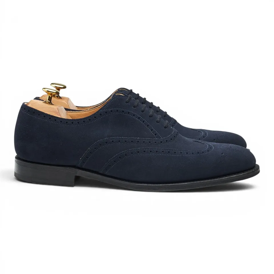 Church's Berlin richelieu daim bleu marine UK 8