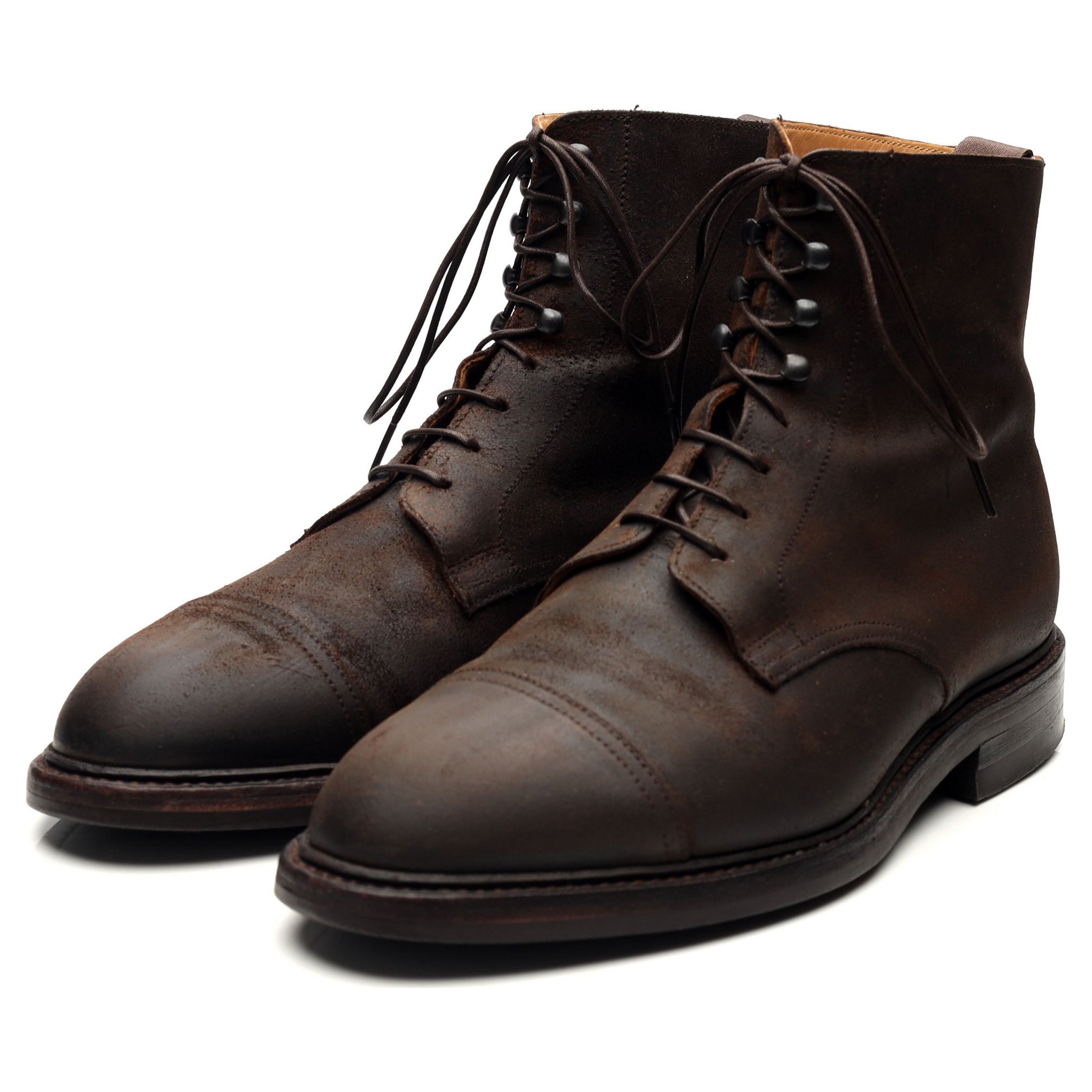 Crockett & Jones Coniston bottines daim marron UK 8
