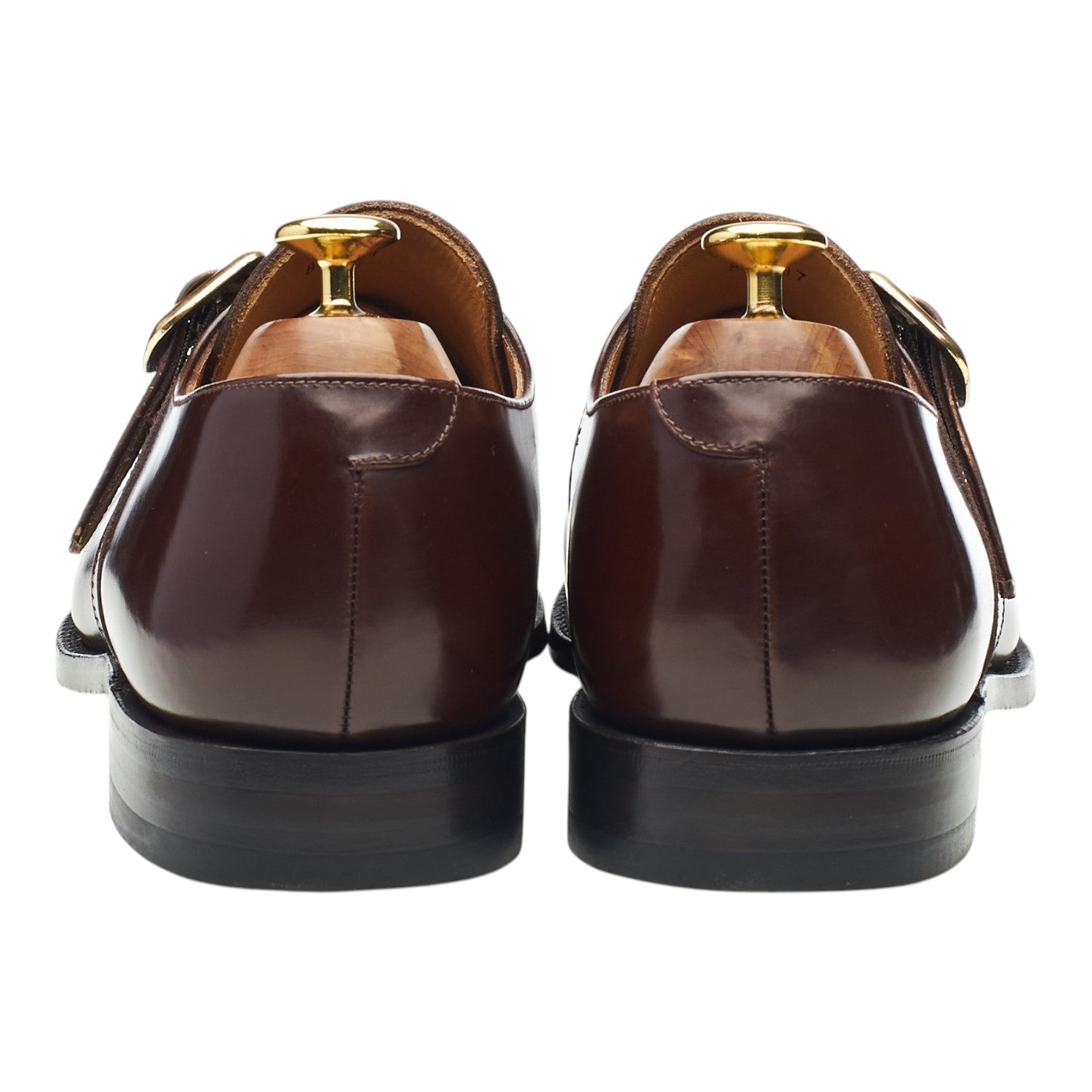 Herring Cardiff Monk Strap Cuir Marron UK 8