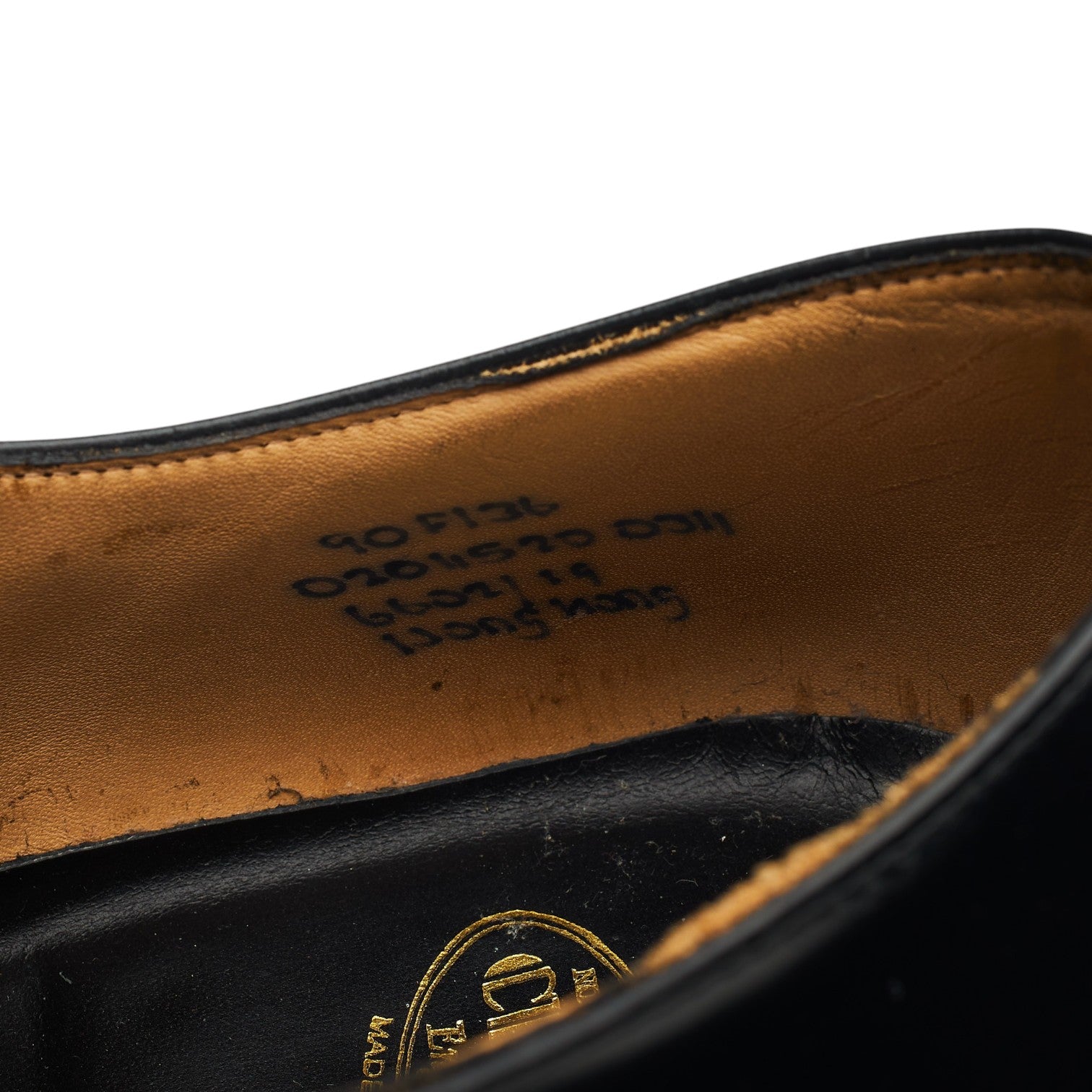 Church's Hong Kong oxford cuir noir pointure UK 9