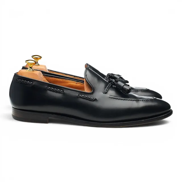 Crockett & Jones Langham 2 mocassins cuir noir UK 11