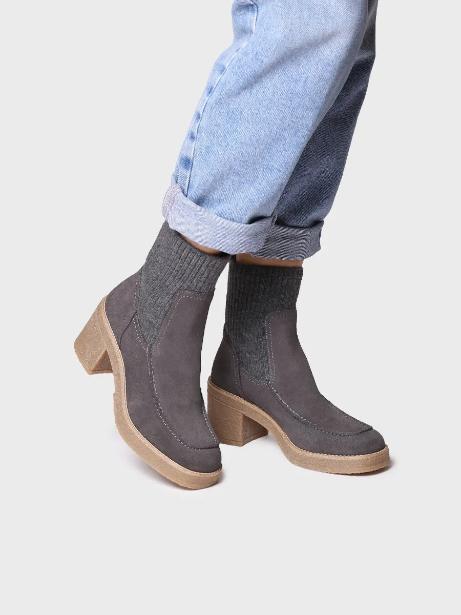 Toni Pons Praga-SY bottine femme talon large gris